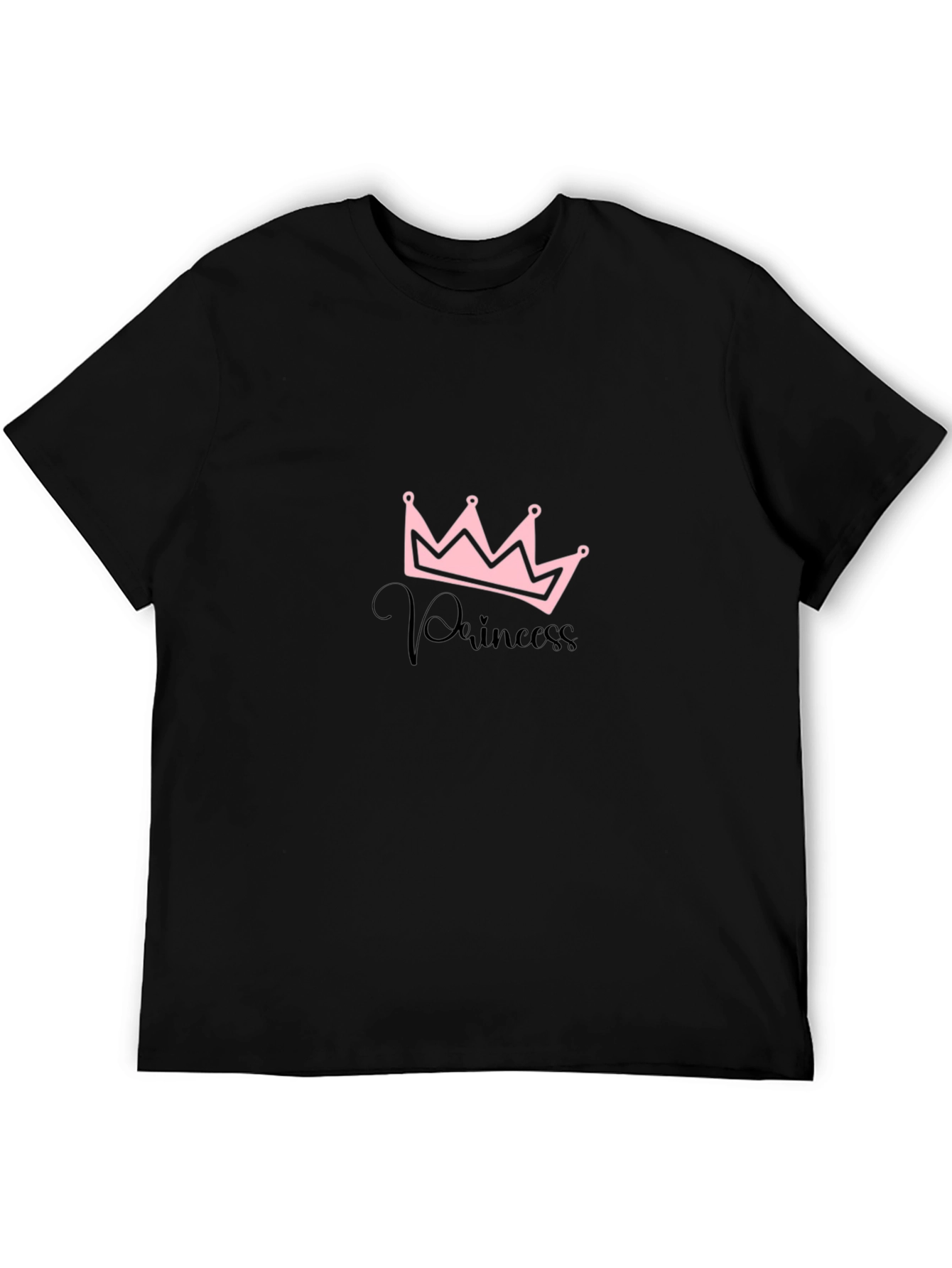 Princess Crown Black T-Shirt