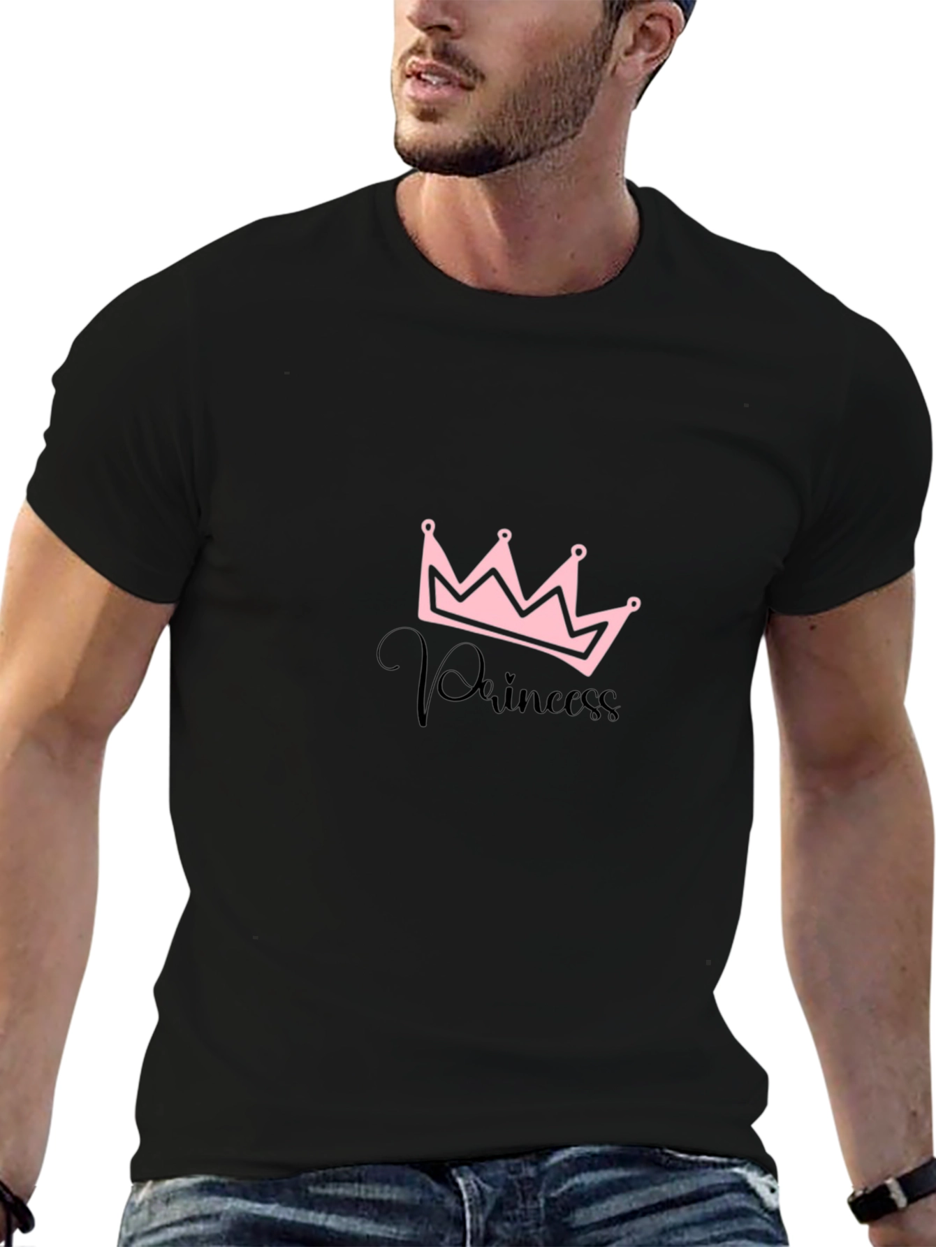 Princess Crown Black T-Shirt