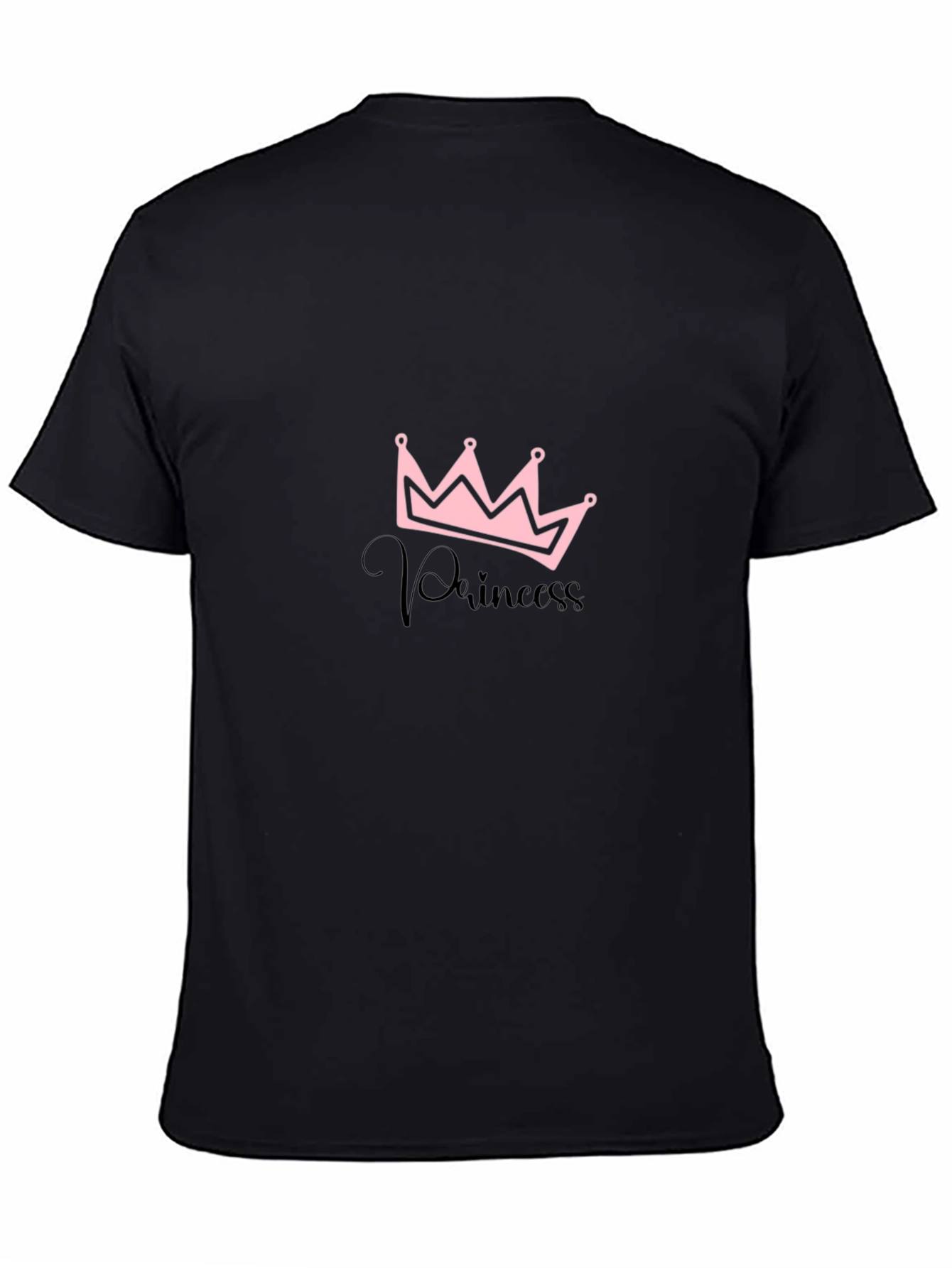 Princess Crown Black T-Shirt