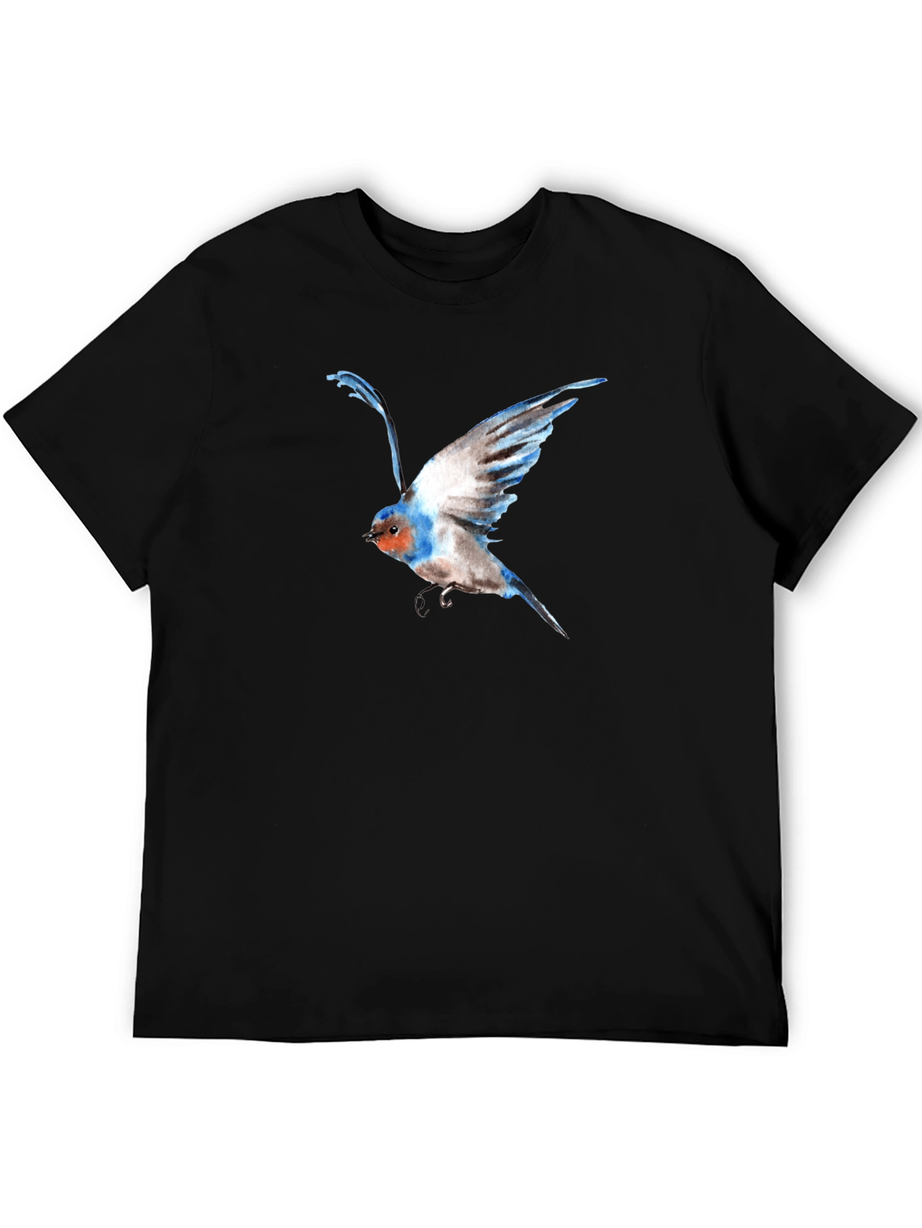 Bird Graphic Black T-Shirt