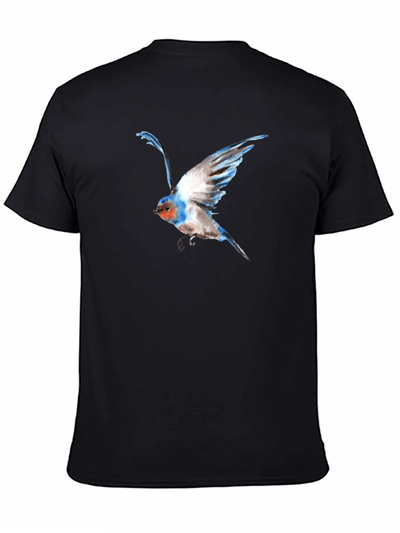 Bird Graphic Black T-Shirt