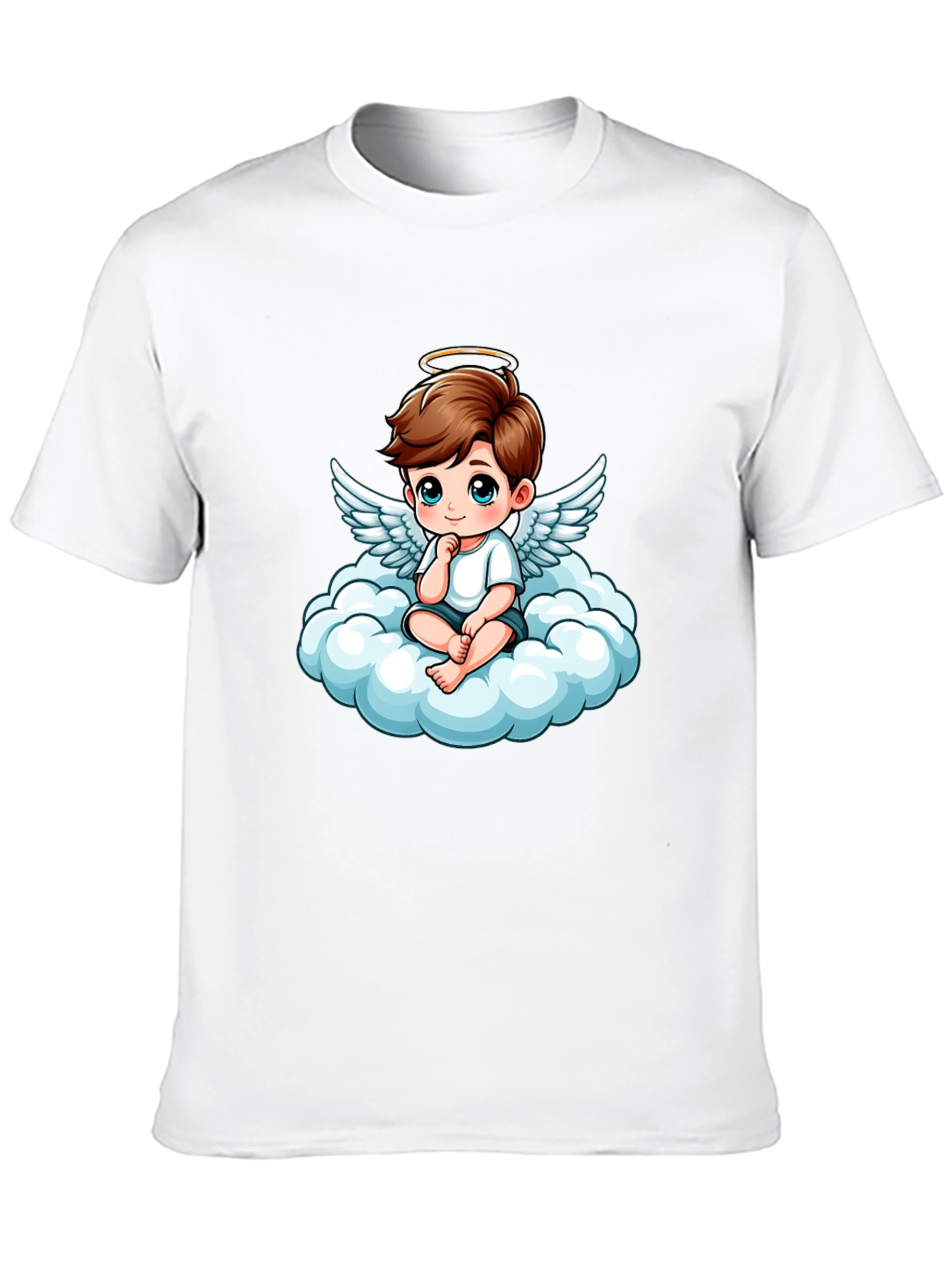 Angel Baby on Cloud T-Shirt - Soft Cotton