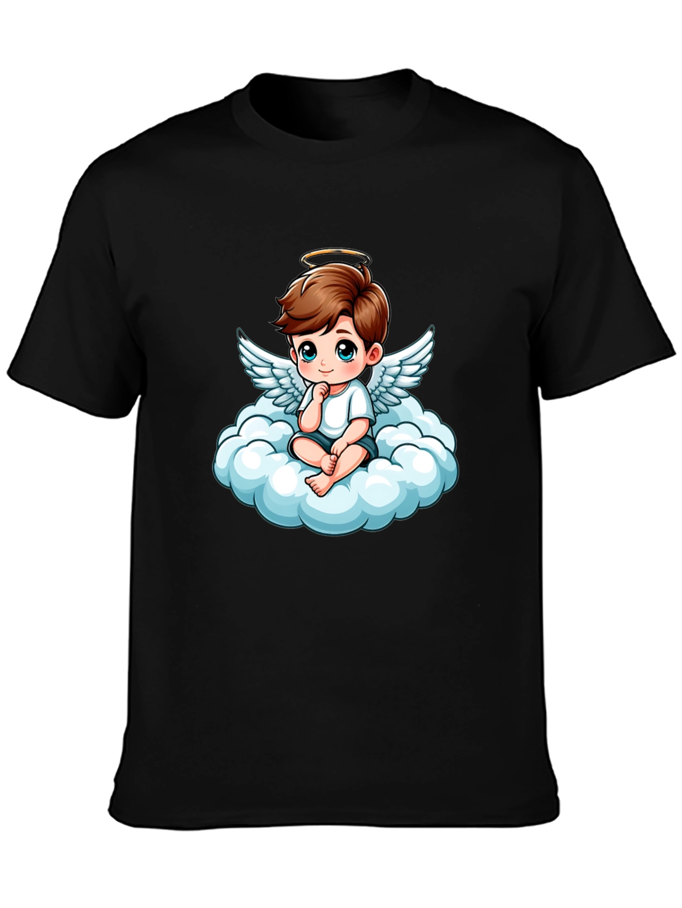 Angel Baby on Cloud T-Shirt - Soft Cotton