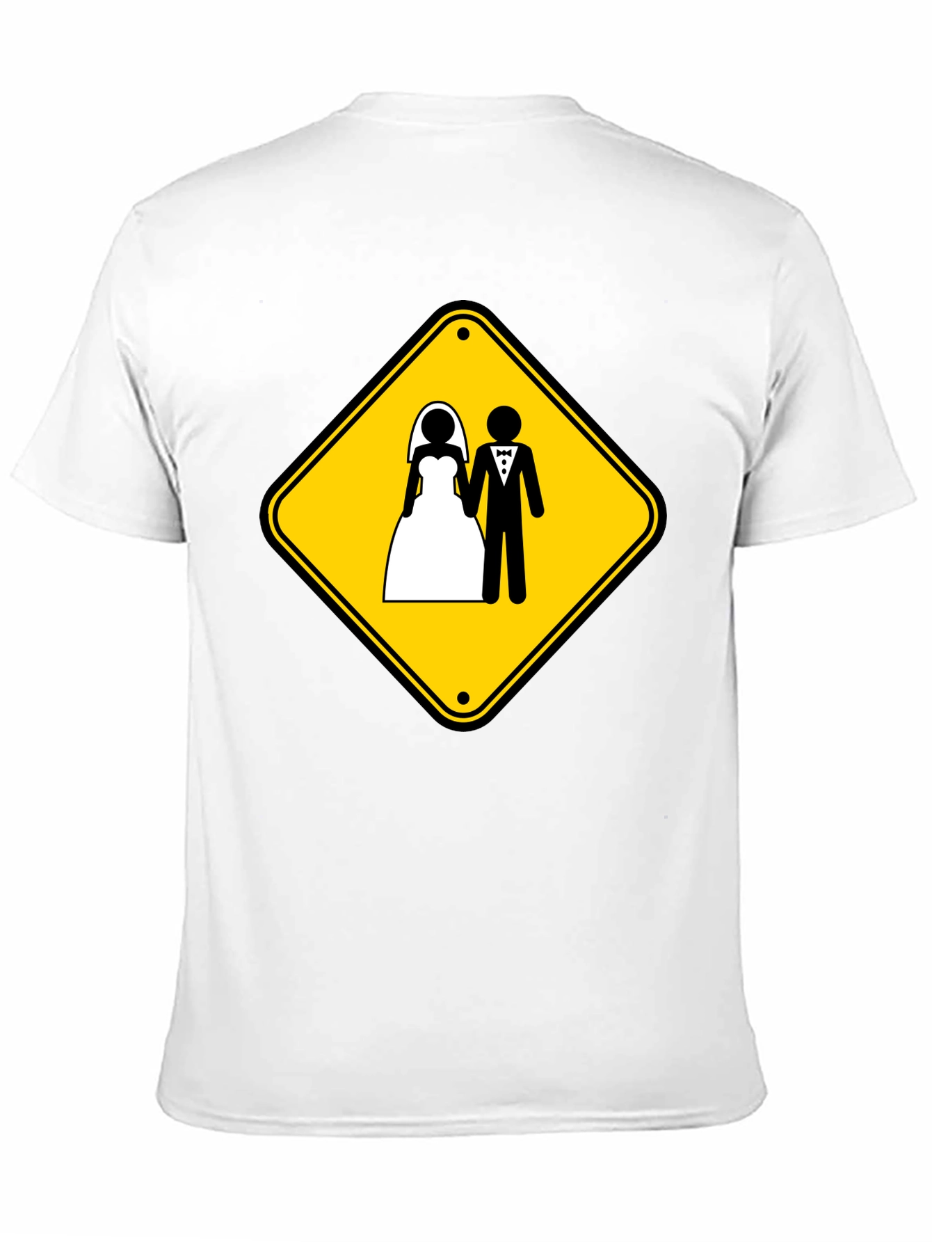 Wedding Ahead T-Shirt Funny Marriage Sign Novelty Tee