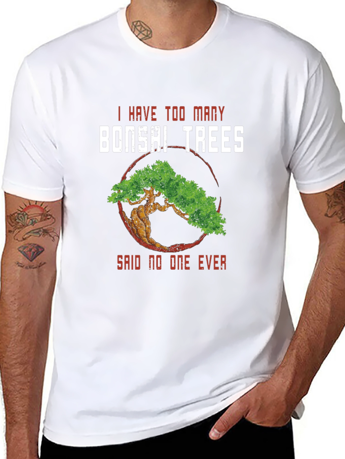 Bonsai Tree Graphic T-Shirt - Gardening Humor Tee