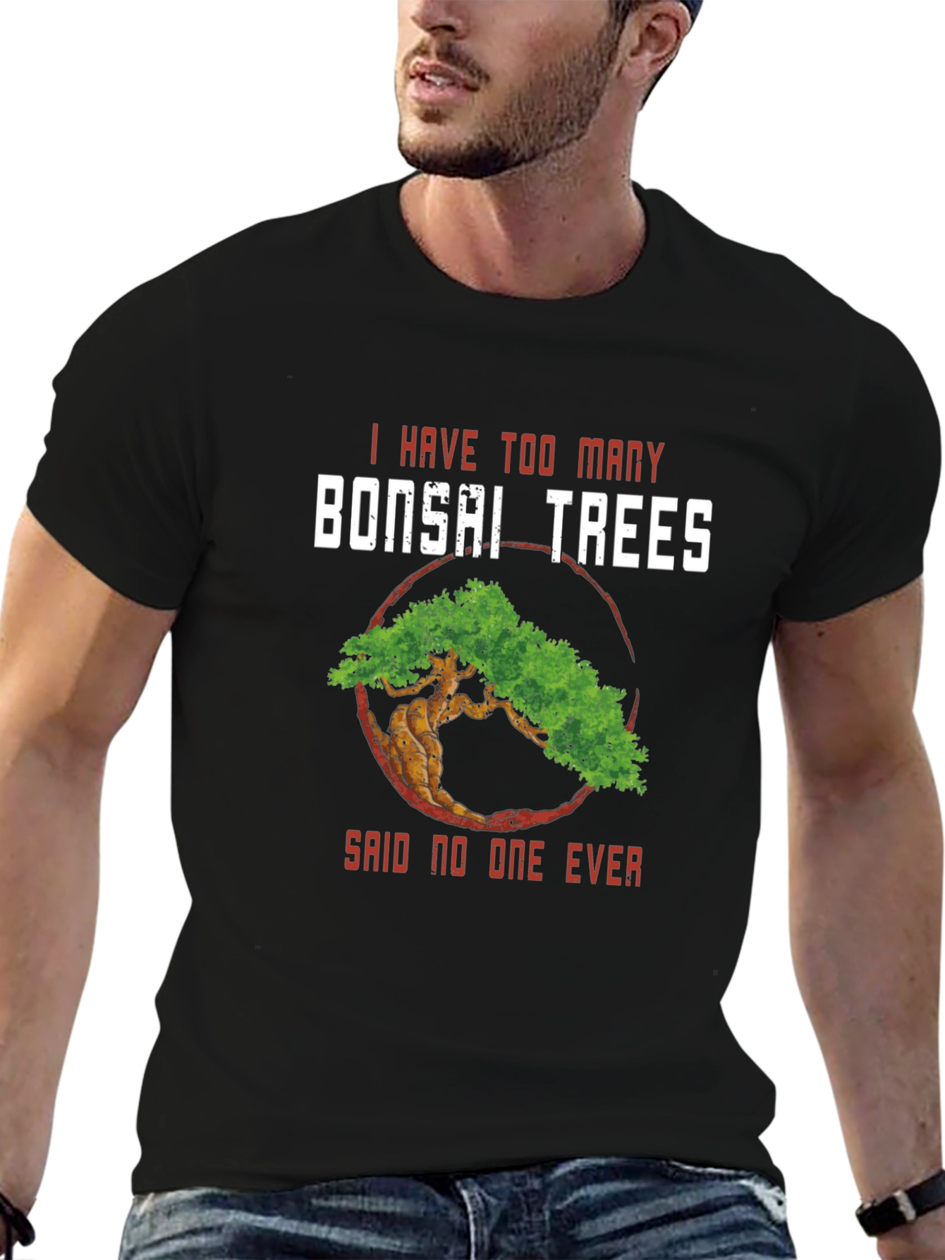 Bonsai Tree Graphic T-Shirt - Gardening Humor Tee