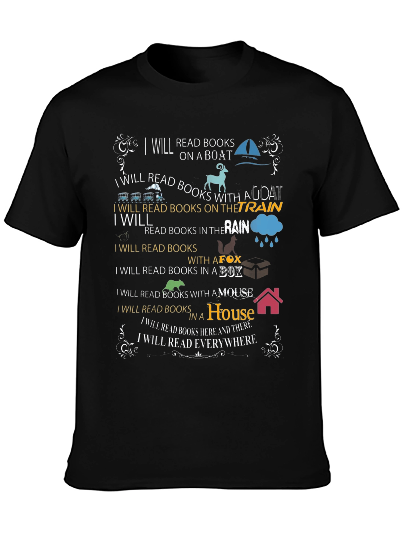 Book Lover T-Shirt: I Will Read Books Everywhere!