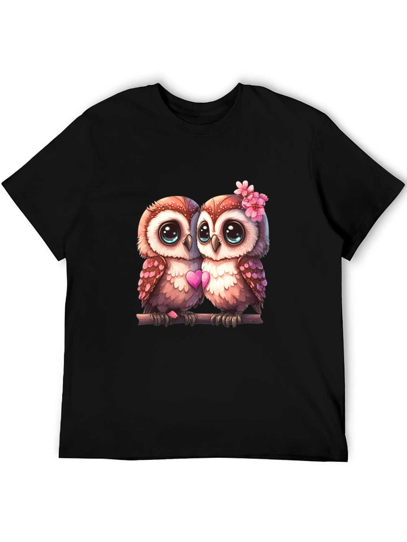 Owl Love T-Shirt - Cute Couple Owls Graphic Tee