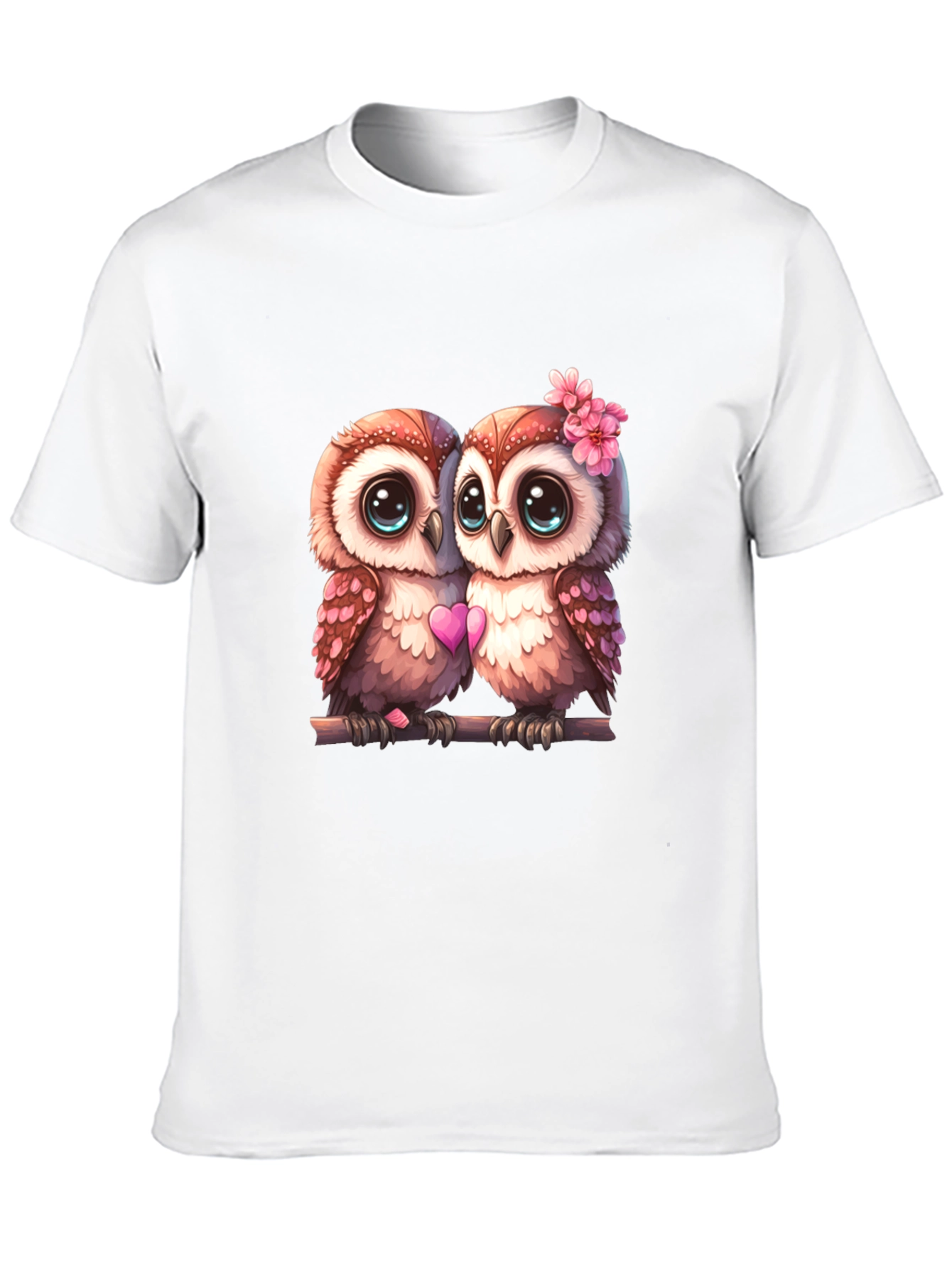 Owl Love T-Shirt - Cute Couple Owls Graphic Tee