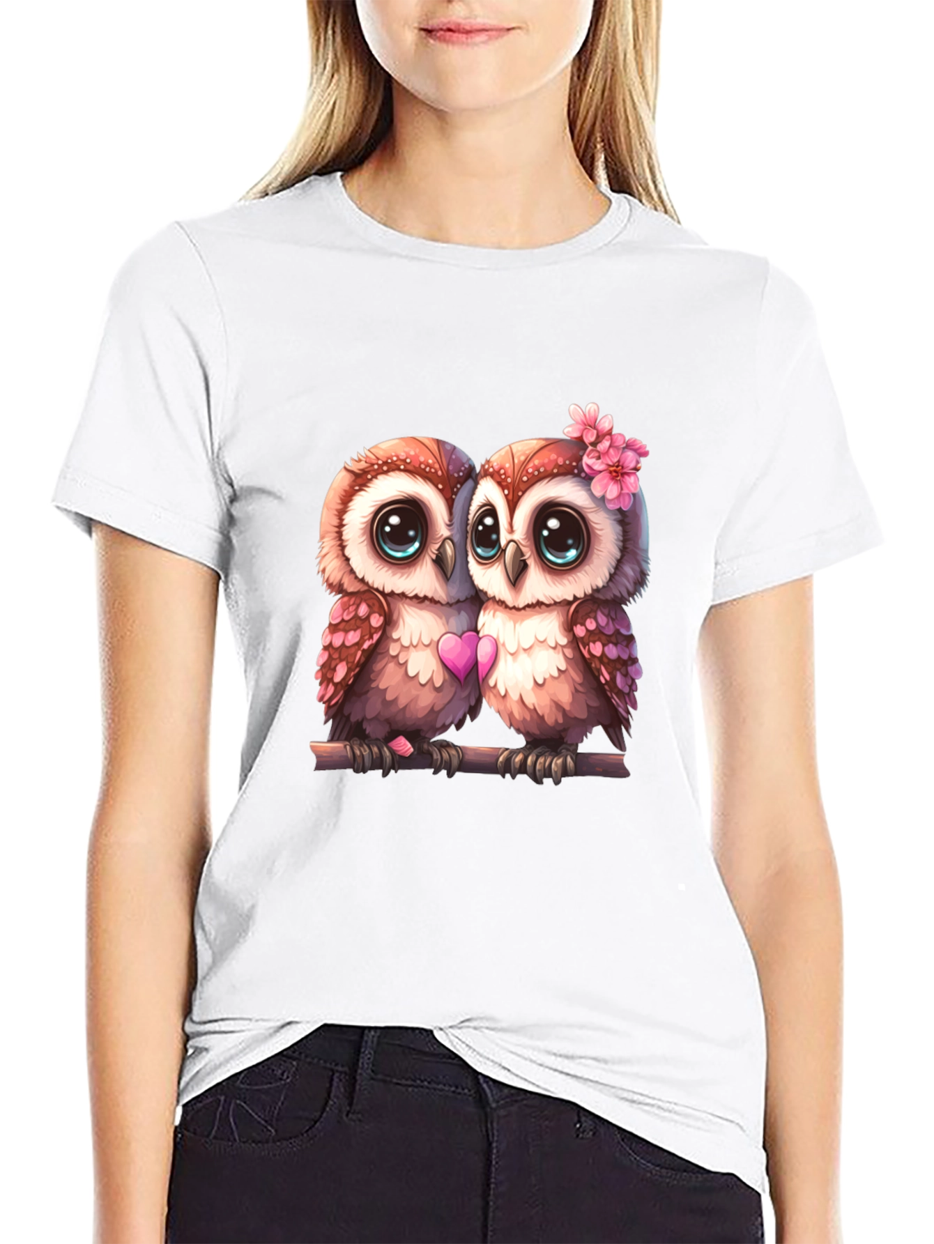Owl Love T-Shirt - Cute Couple Owls Graphic Tee