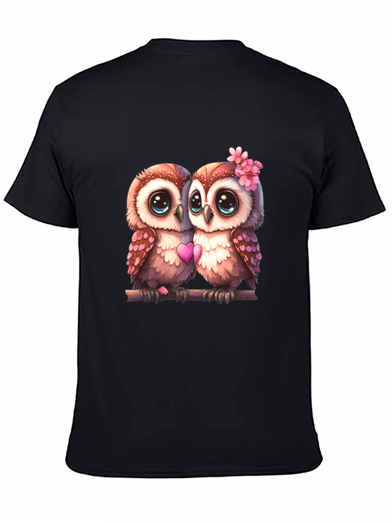 Owl Love T-Shirt - Cute Couple Owls Graphic Tee