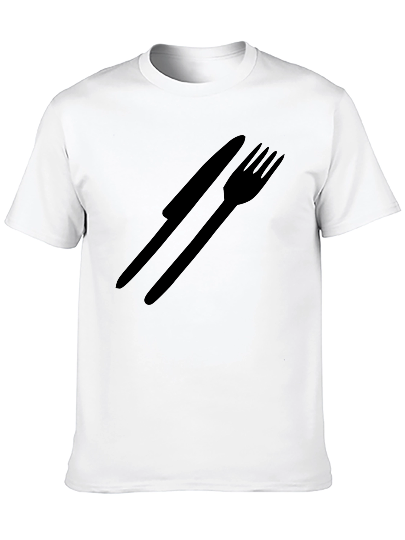 Minimalist Knife and Fork Graphic Tee