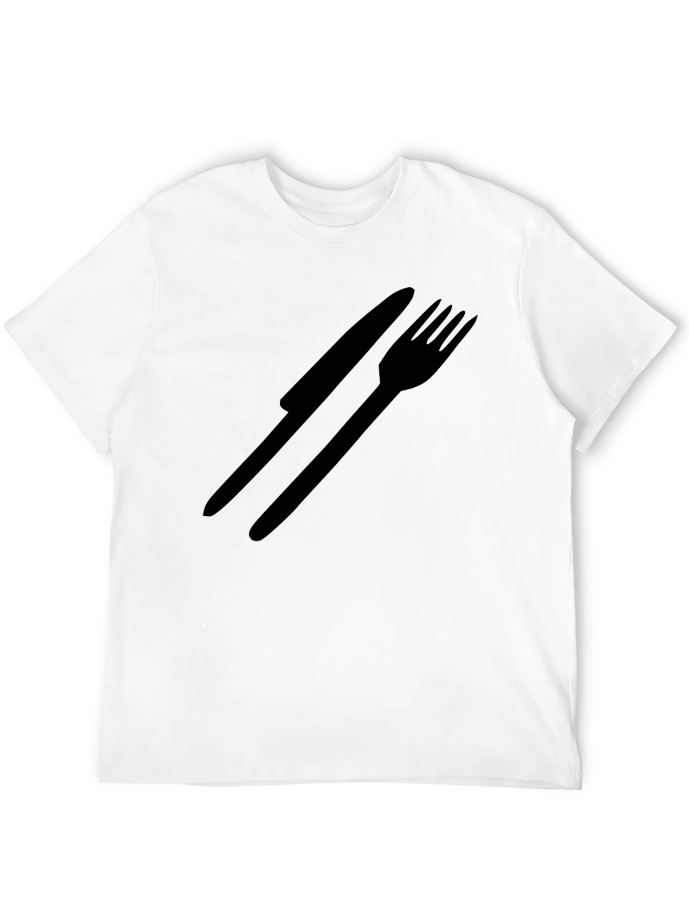 Minimalist Knife and Fork Graphic Tee