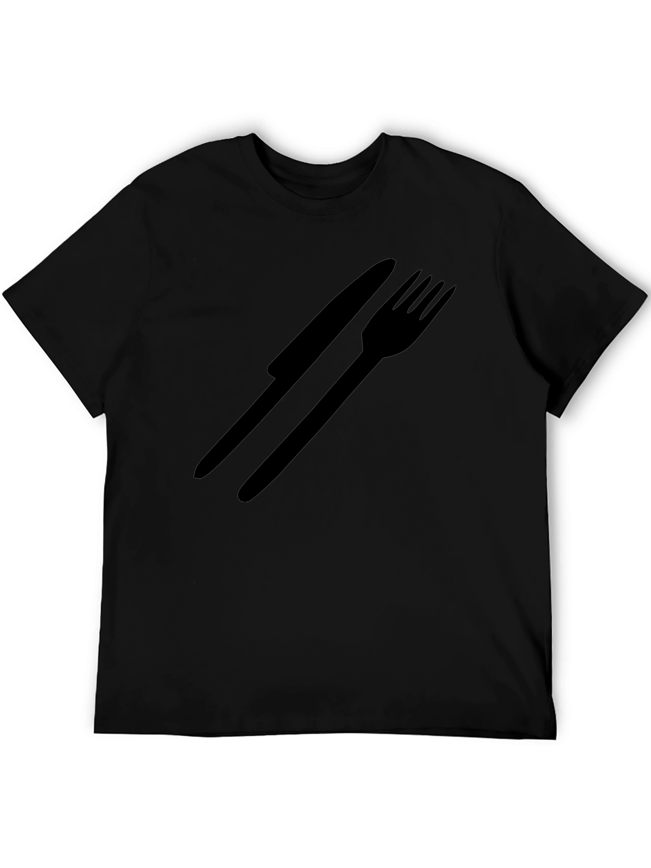 Minimalist Knife and Fork Graphic Tee