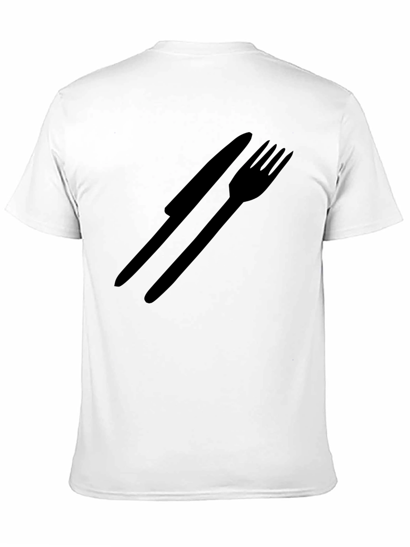 Minimalist Knife and Fork Graphic Tee
