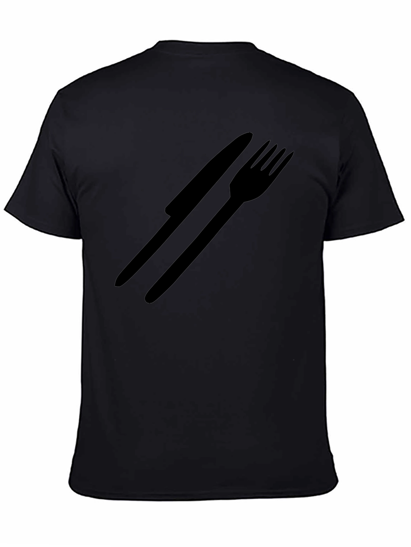 Minimalist Knife and Fork Graphic Tee
