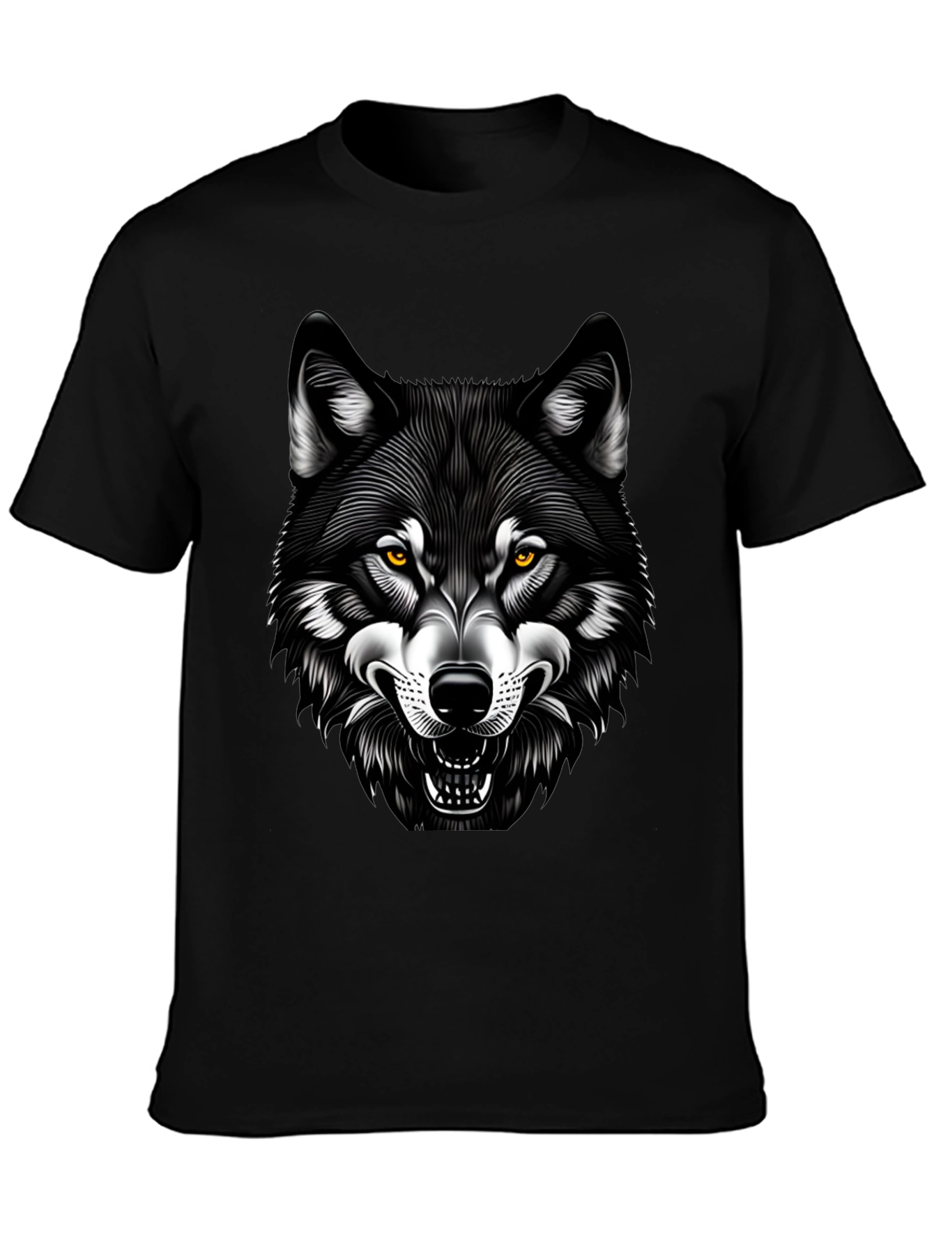 Wolf Graphic Tee - Black T-Shirt