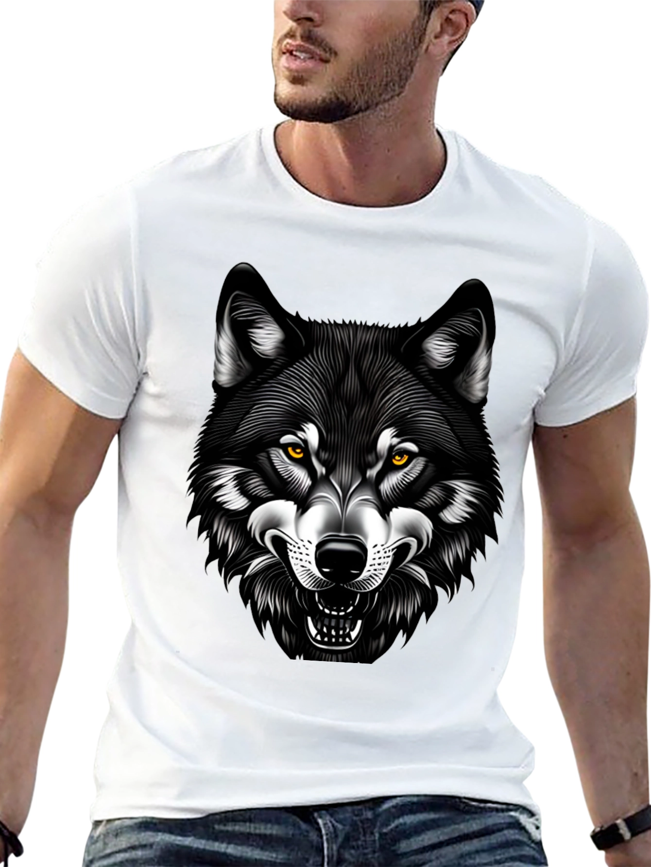 Wolf Graphic Tee - Black T-Shirt