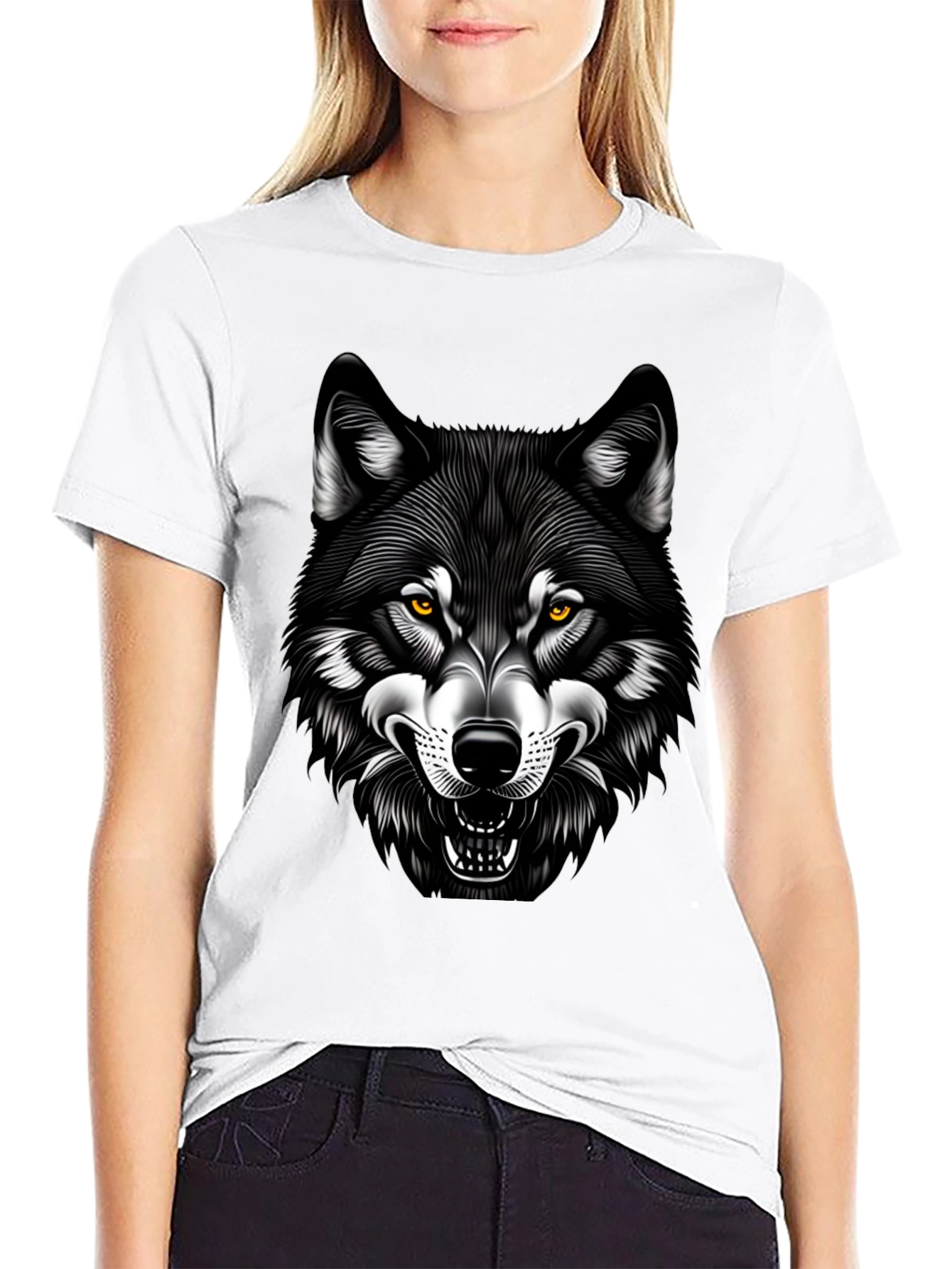 Wolf Graphic Tee - Black T-Shirt