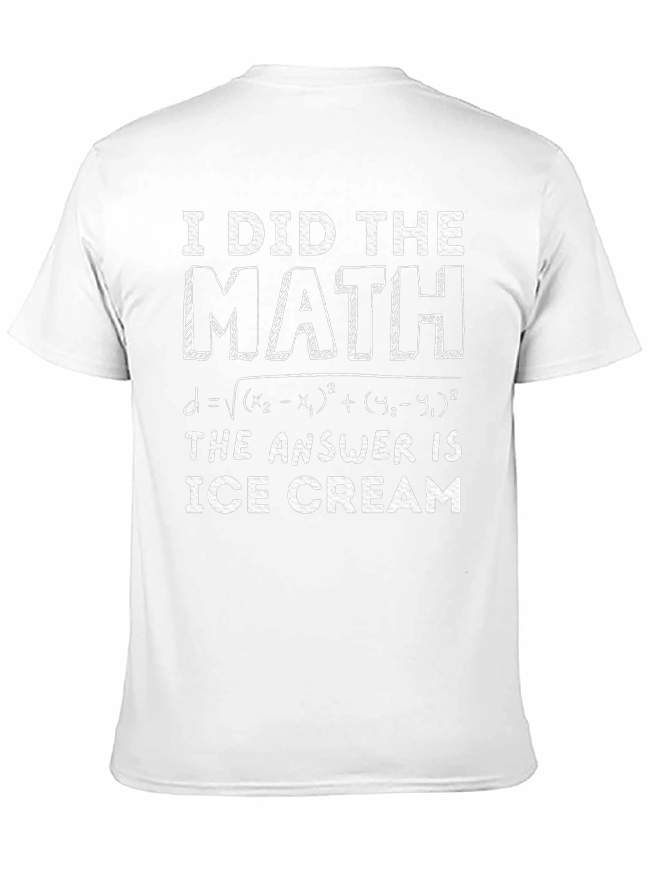 Math & Ice Cream Humor Tee