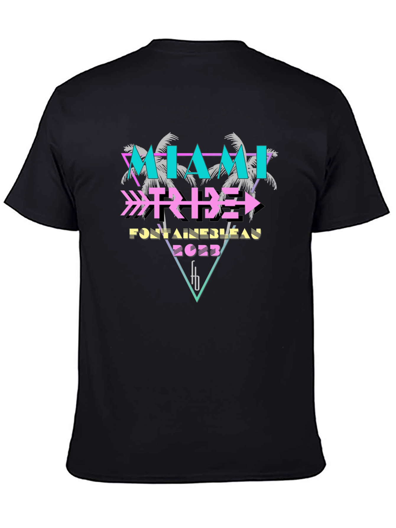 Miami Tribe Fontainebleau 2023 Black T-Shirt