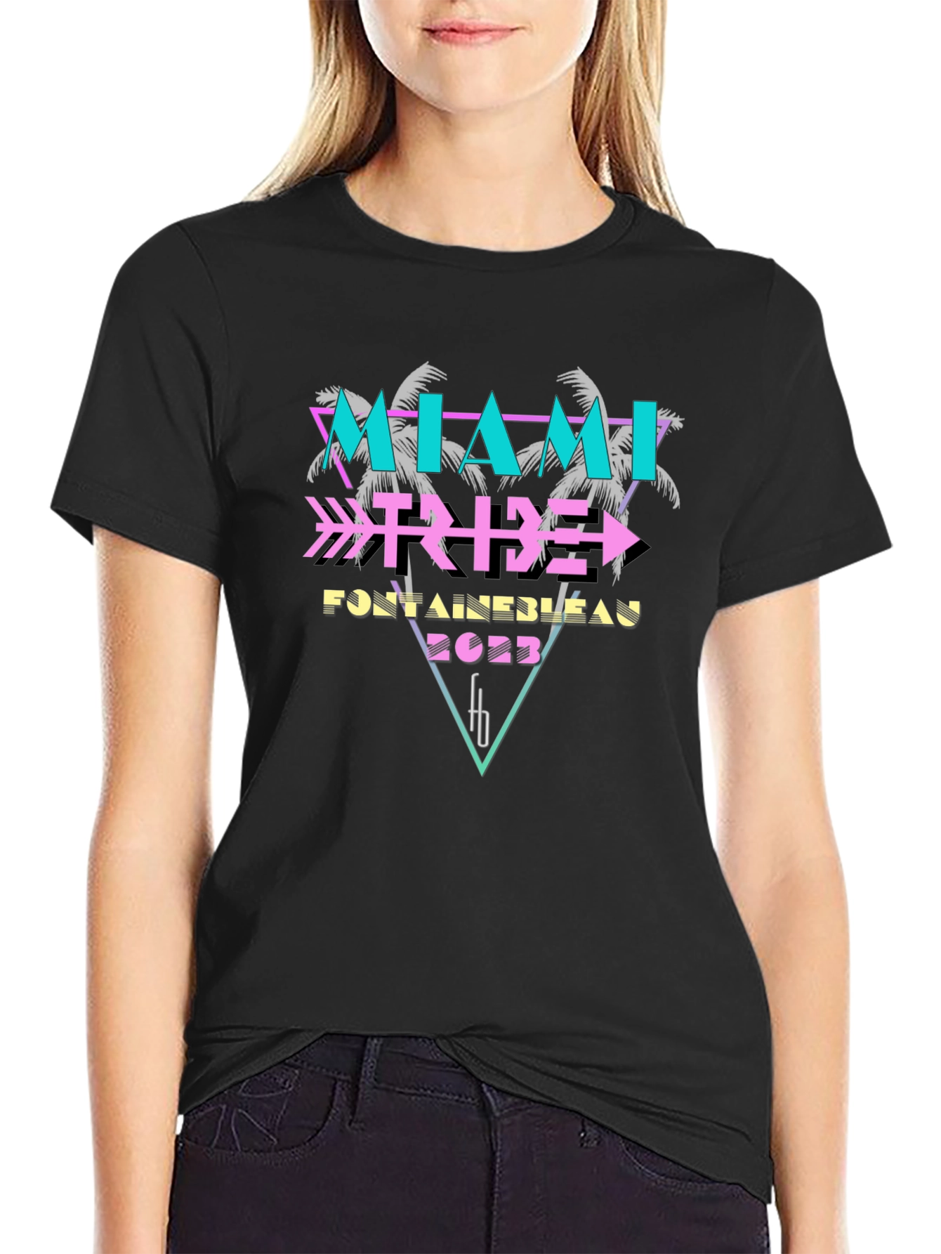 Miami Tribe Fontainebleau 2023 Black T-Shirt