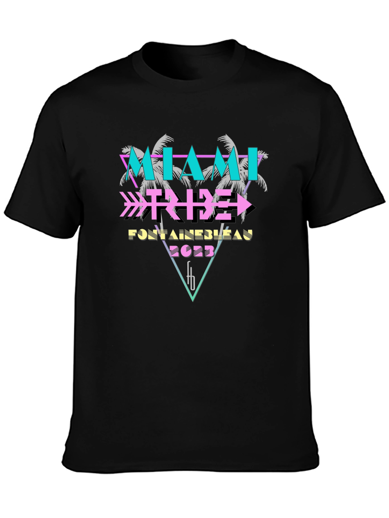 Miami Tribe Fontainebleau 2023 Black T-Shirt