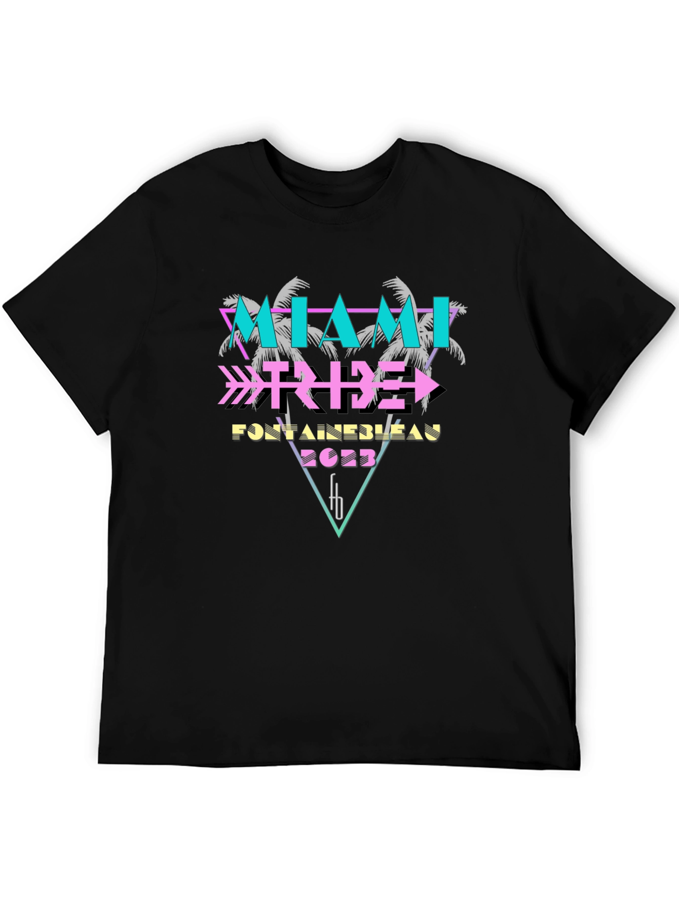 Miami Tribe Fontainebleau 2023 Black T-Shirt