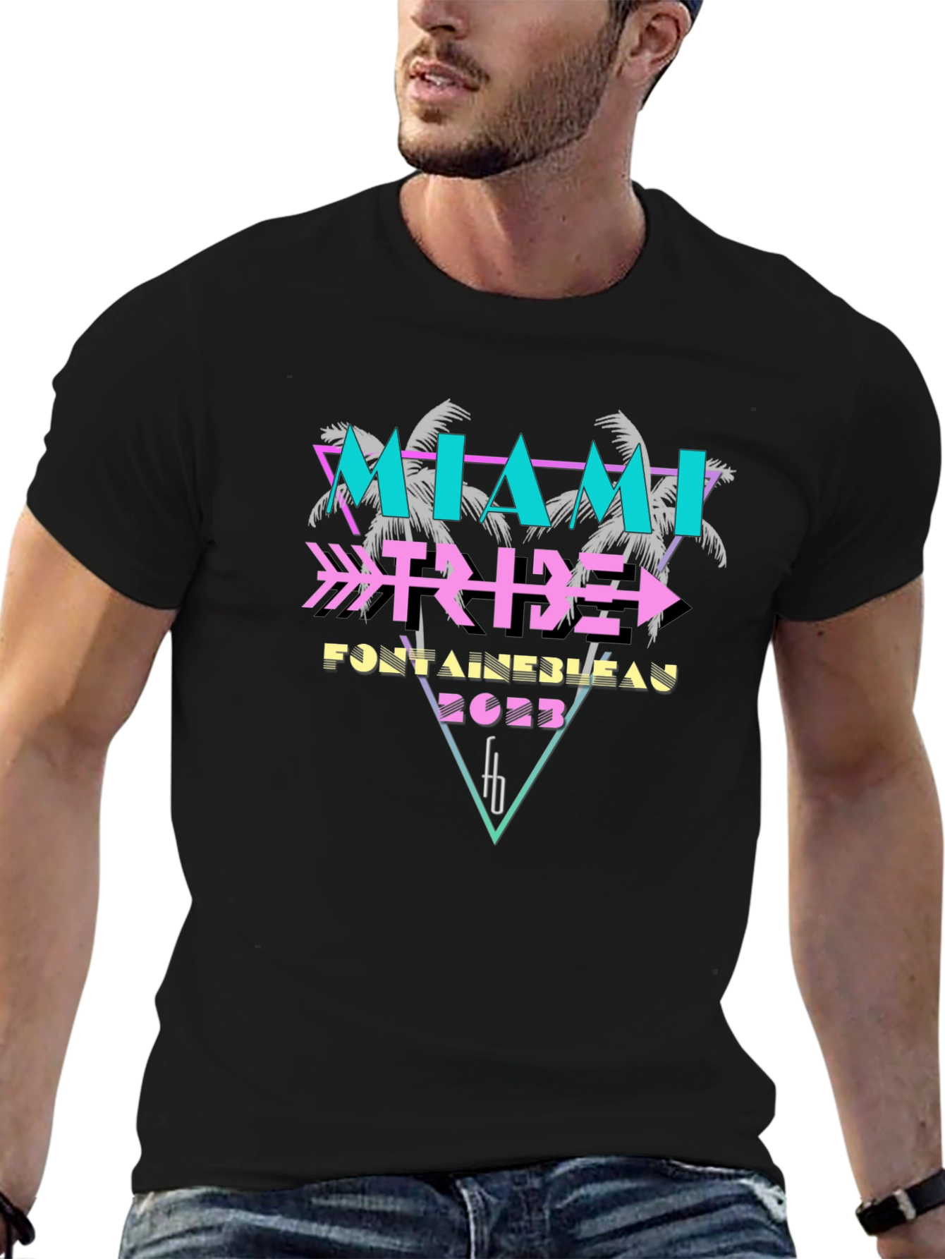 Miami Tribe Fontainebleau 2023 Black T-Shirt