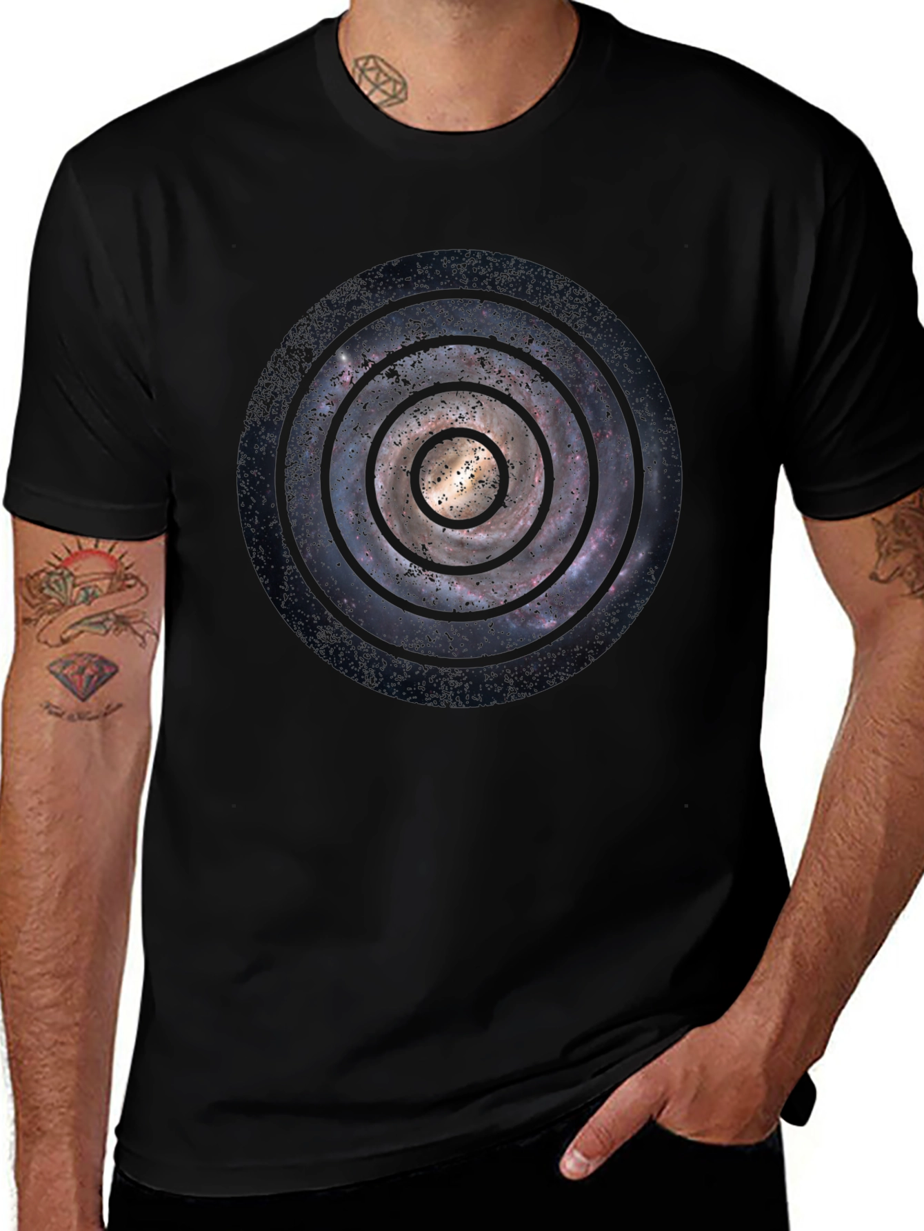 Galaxy Spiral T-Shirt - Celestial Design