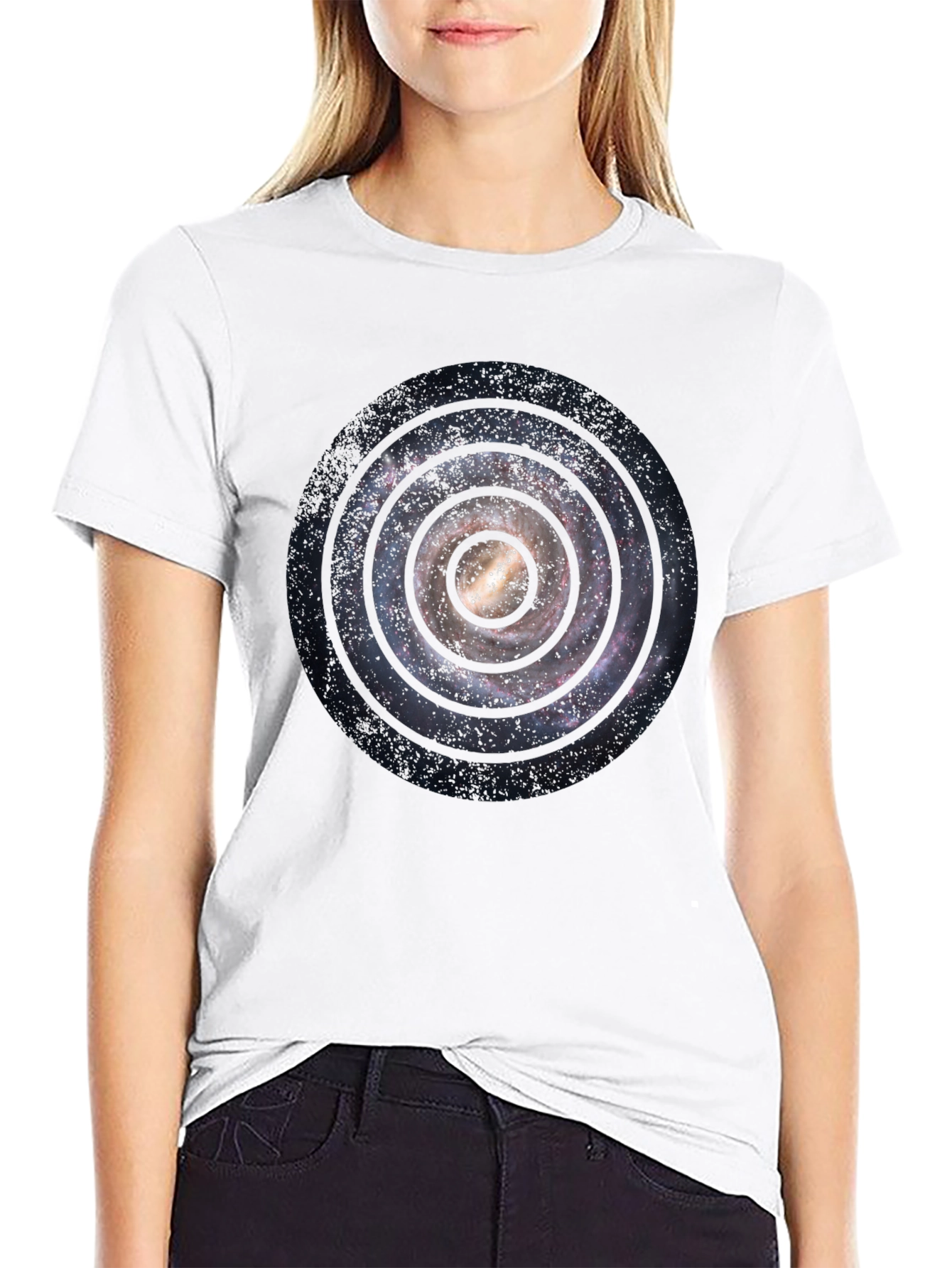 Galaxy Spiral T-Shirt - Celestial Design