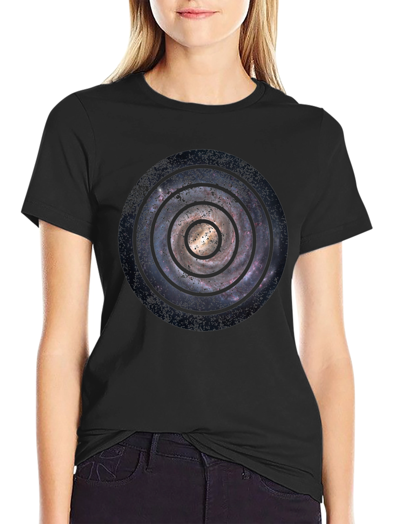 Galaxy Spiral T-Shirt - Celestial Design