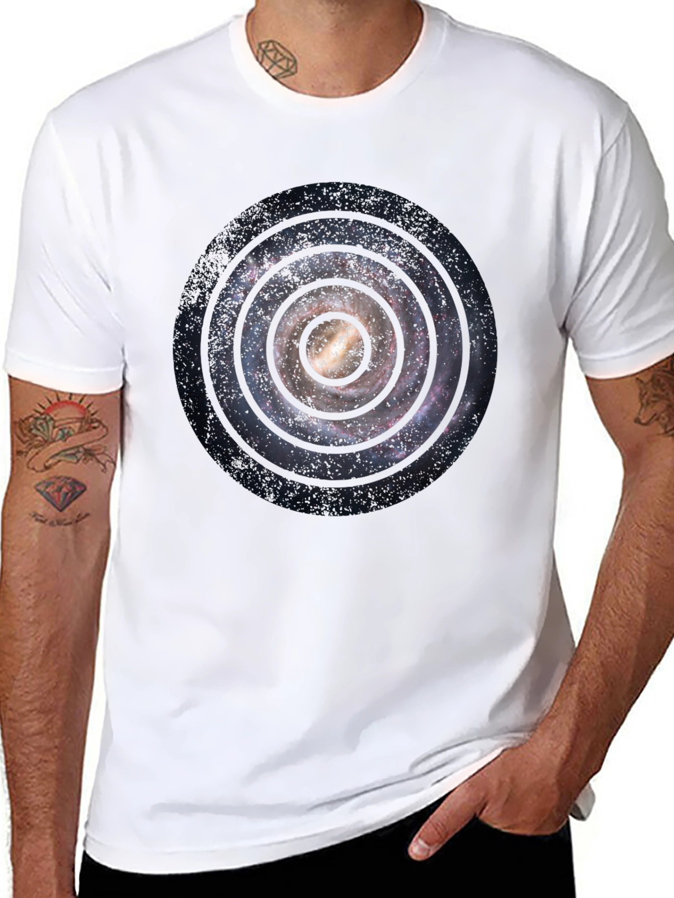 Galaxy Spiral T-Shirt - Celestial Design