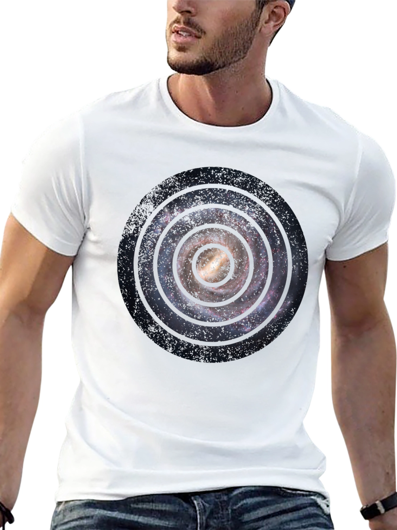 Galaxy Spiral T-Shirt - Celestial Design