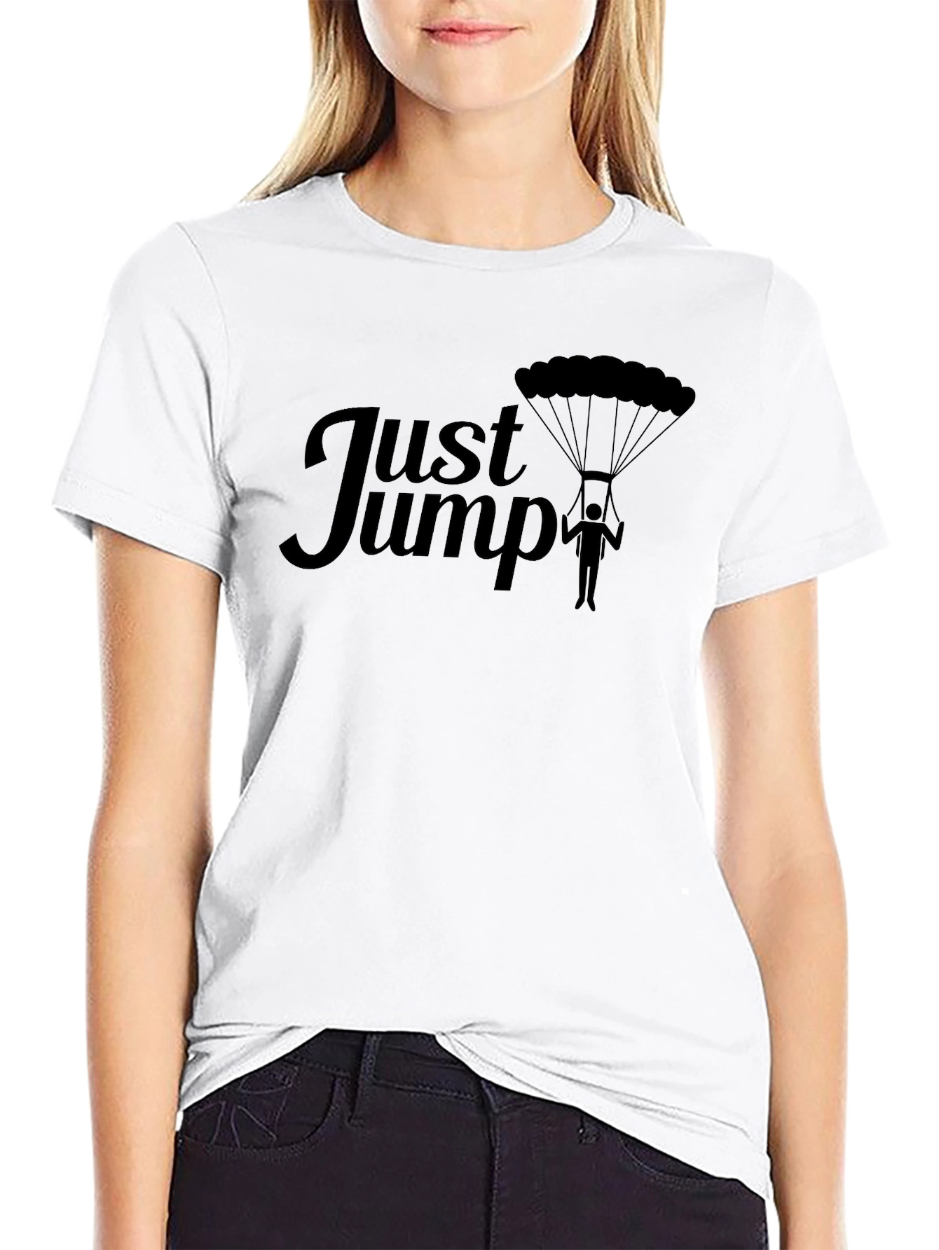 Just Jump Graphic Tee - Skydiver Shirt