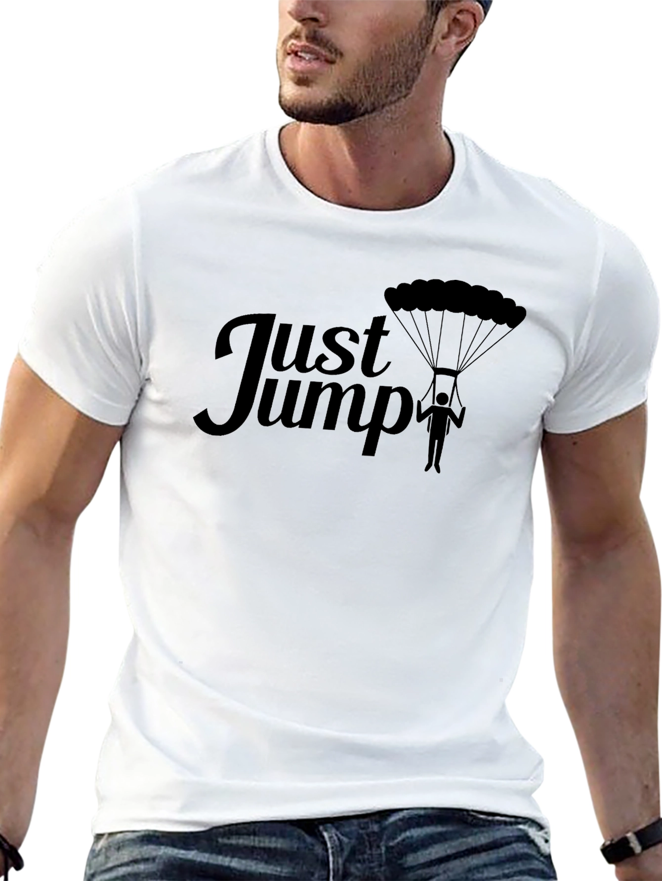 Just Jump Graphic Tee - Skydiver Shirt