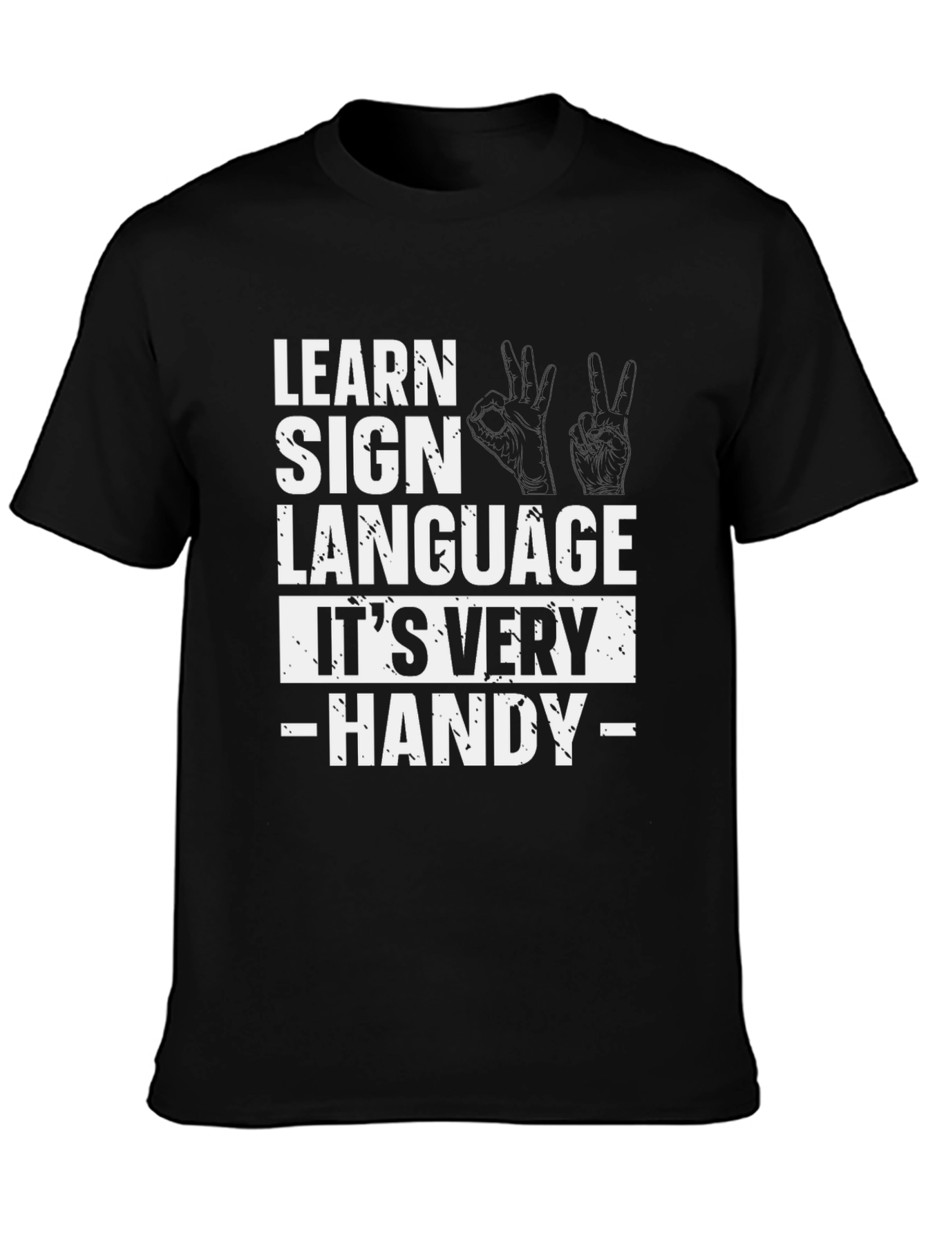 Learn Sign Language Graphic T-Shirt