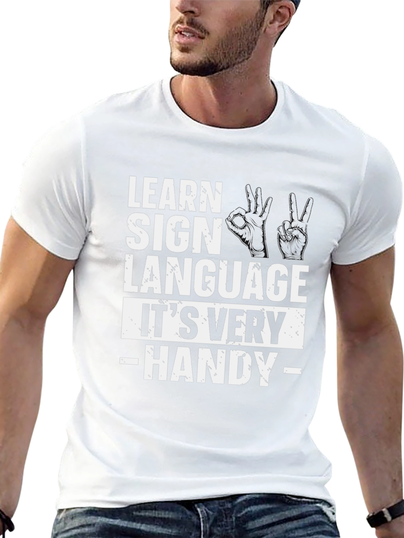 Learn Sign Language Graphic T-Shirt