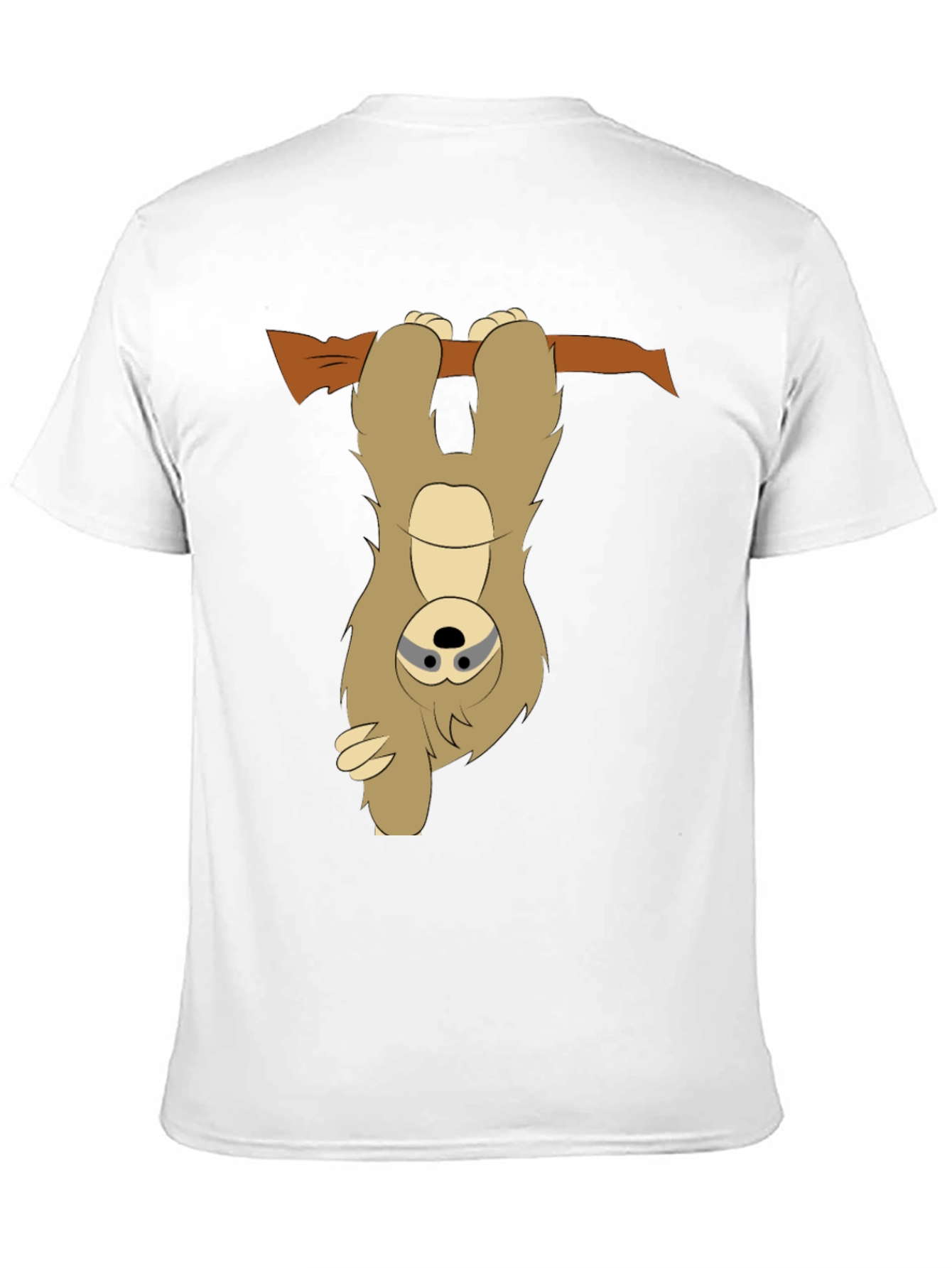 Sloth Hanging Upside Down Mens Graphic T-Shirt