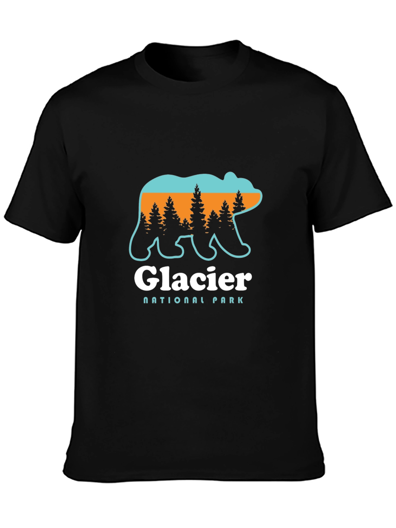 Glacier National Park Bear Graphic T-Shirt