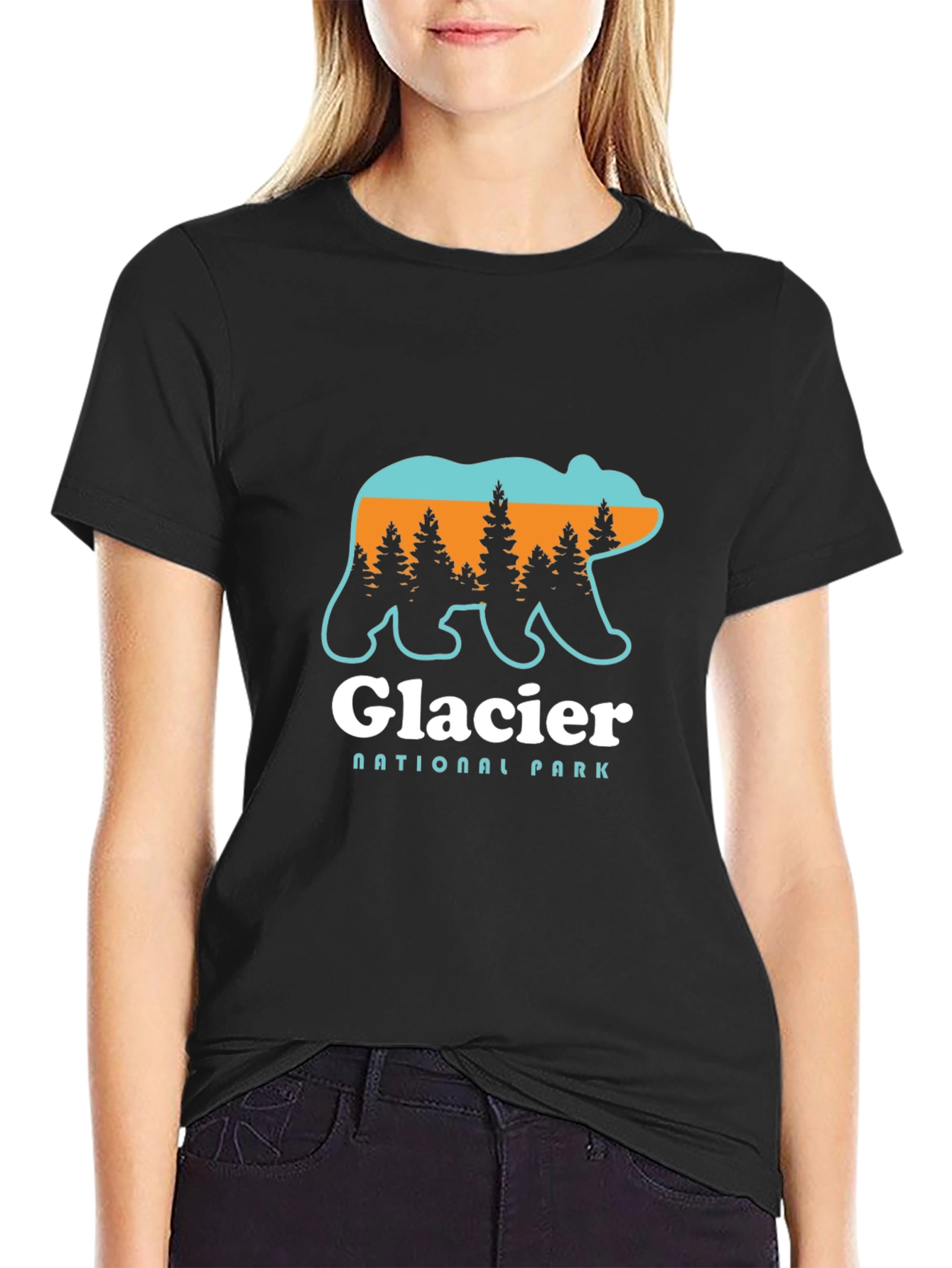 Glacier National Park Bear Graphic T-Shirt