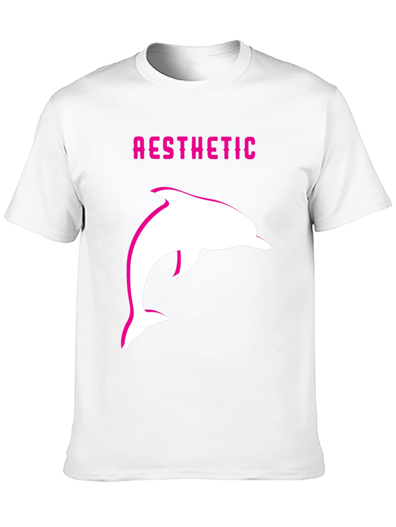 Aesthetic Dolphin Graphic Tee - Trendy Black T-Shirt