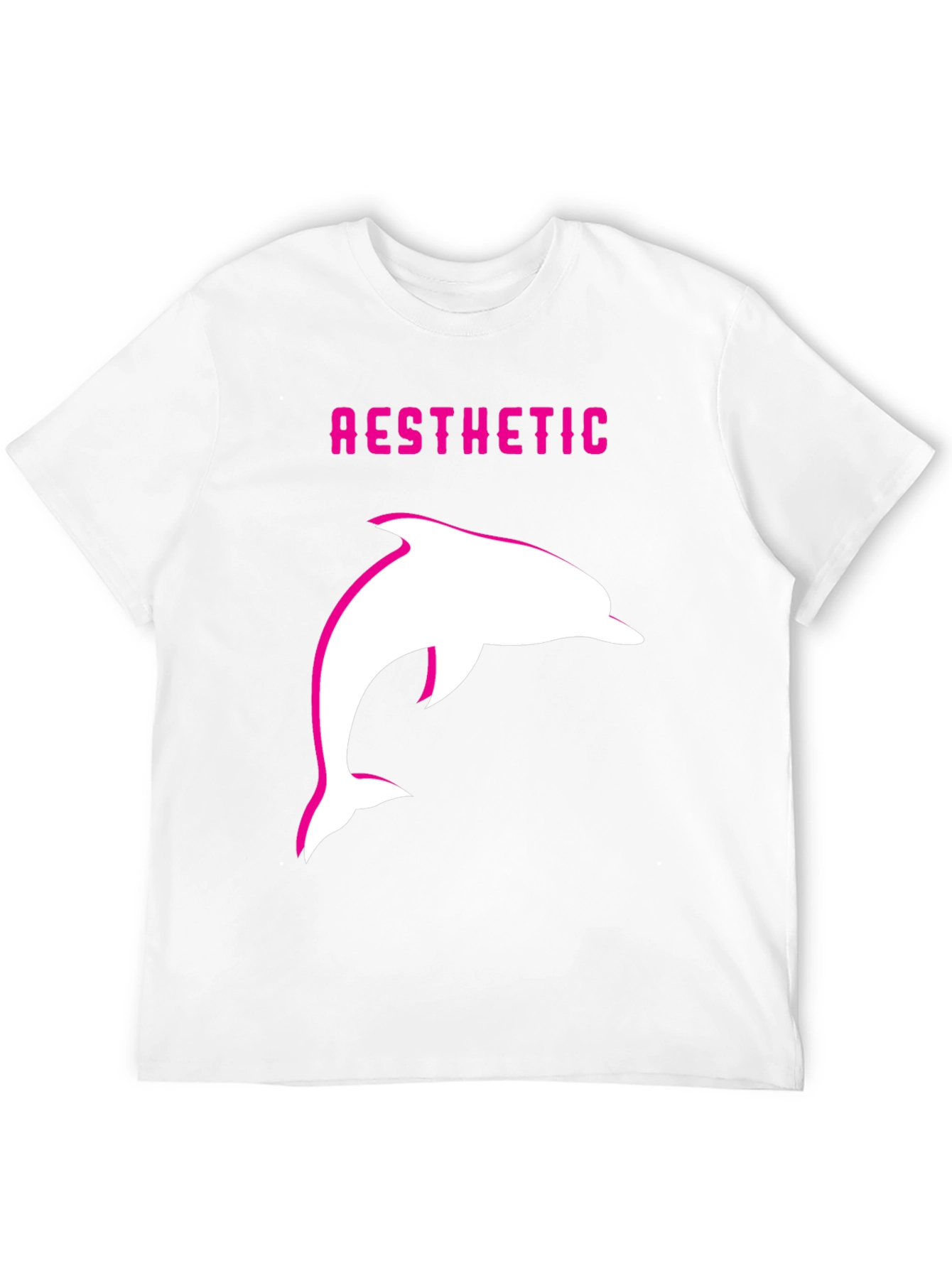 Aesthetic Dolphin Graphic Tee - Trendy Black T-Shirt