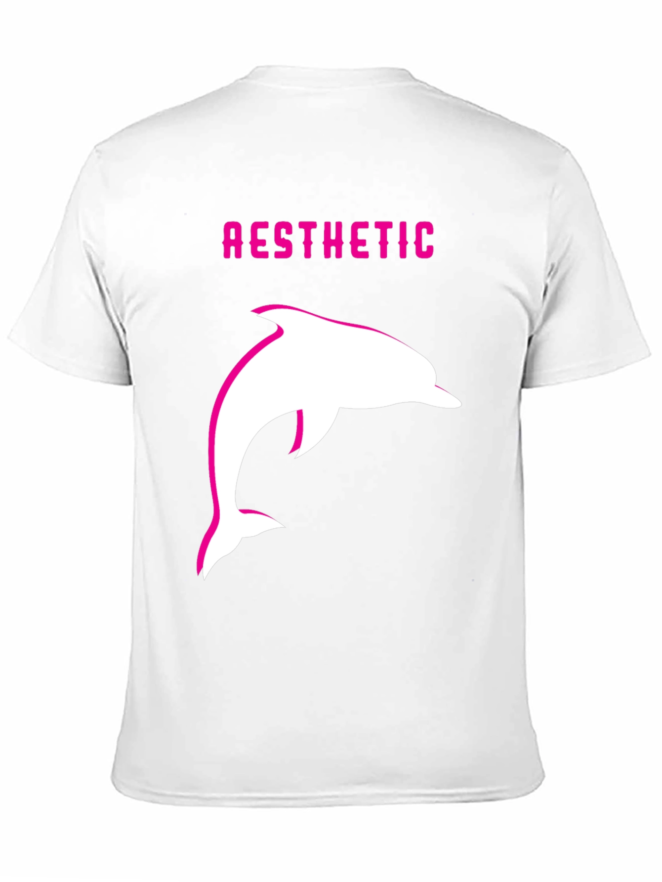 Aesthetic Dolphin Graphic Tee - Trendy Black T-Shirt