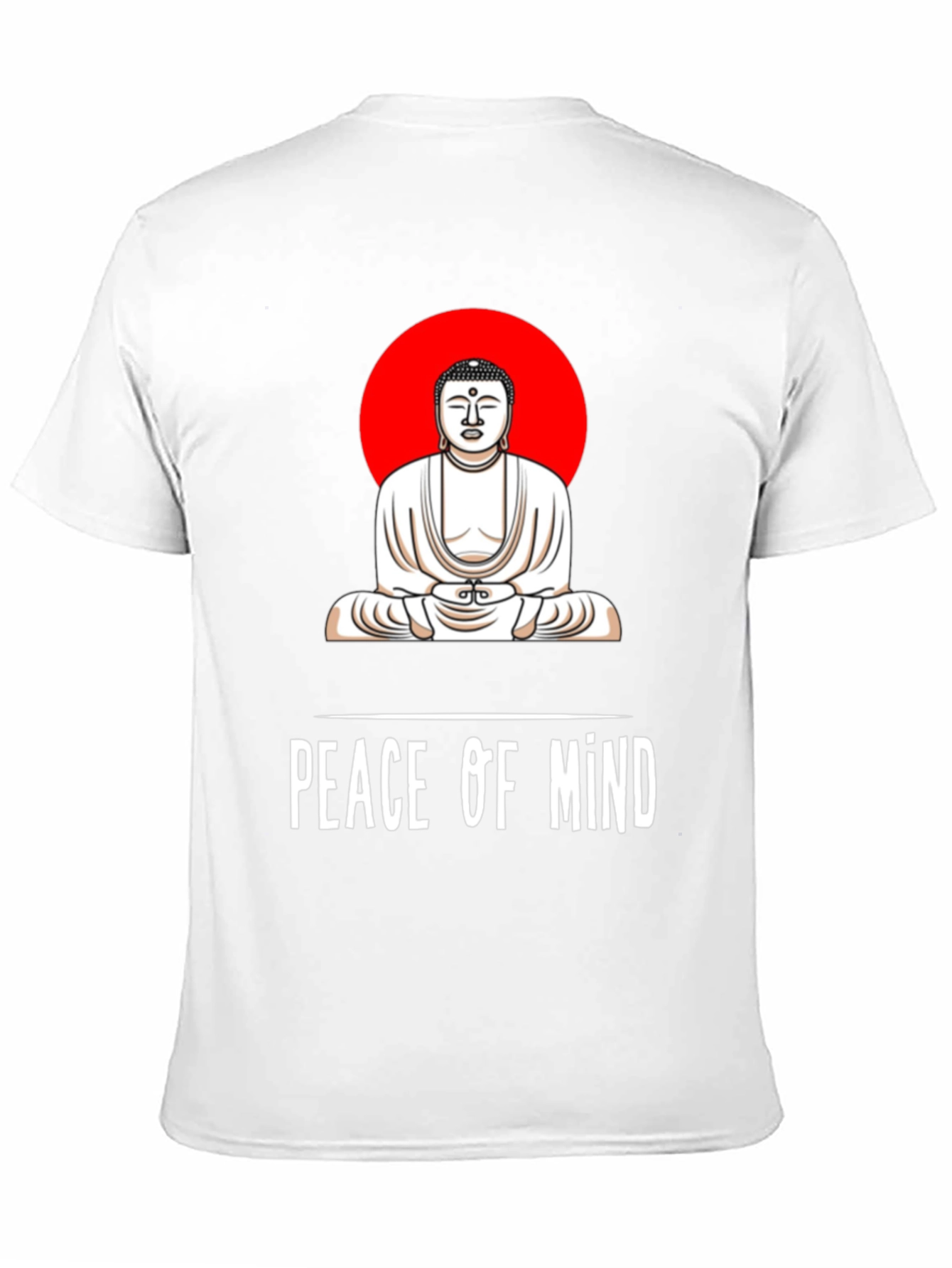 Peace of Mind Buddha Graphic Tee - Black