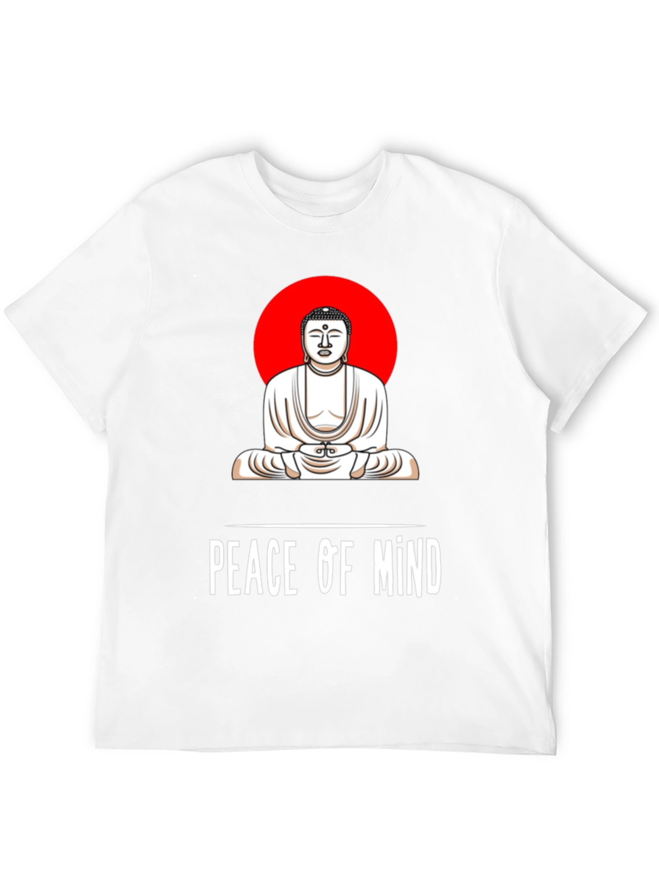 Peace of Mind Buddha Graphic Tee - Black