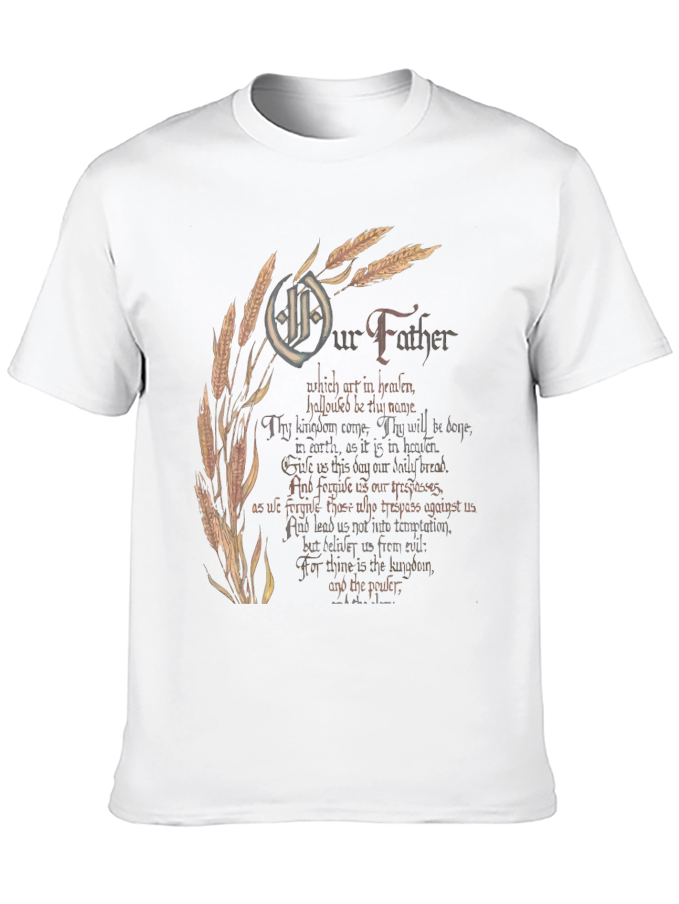 Our Father Graphic Print Black T-Shirt
