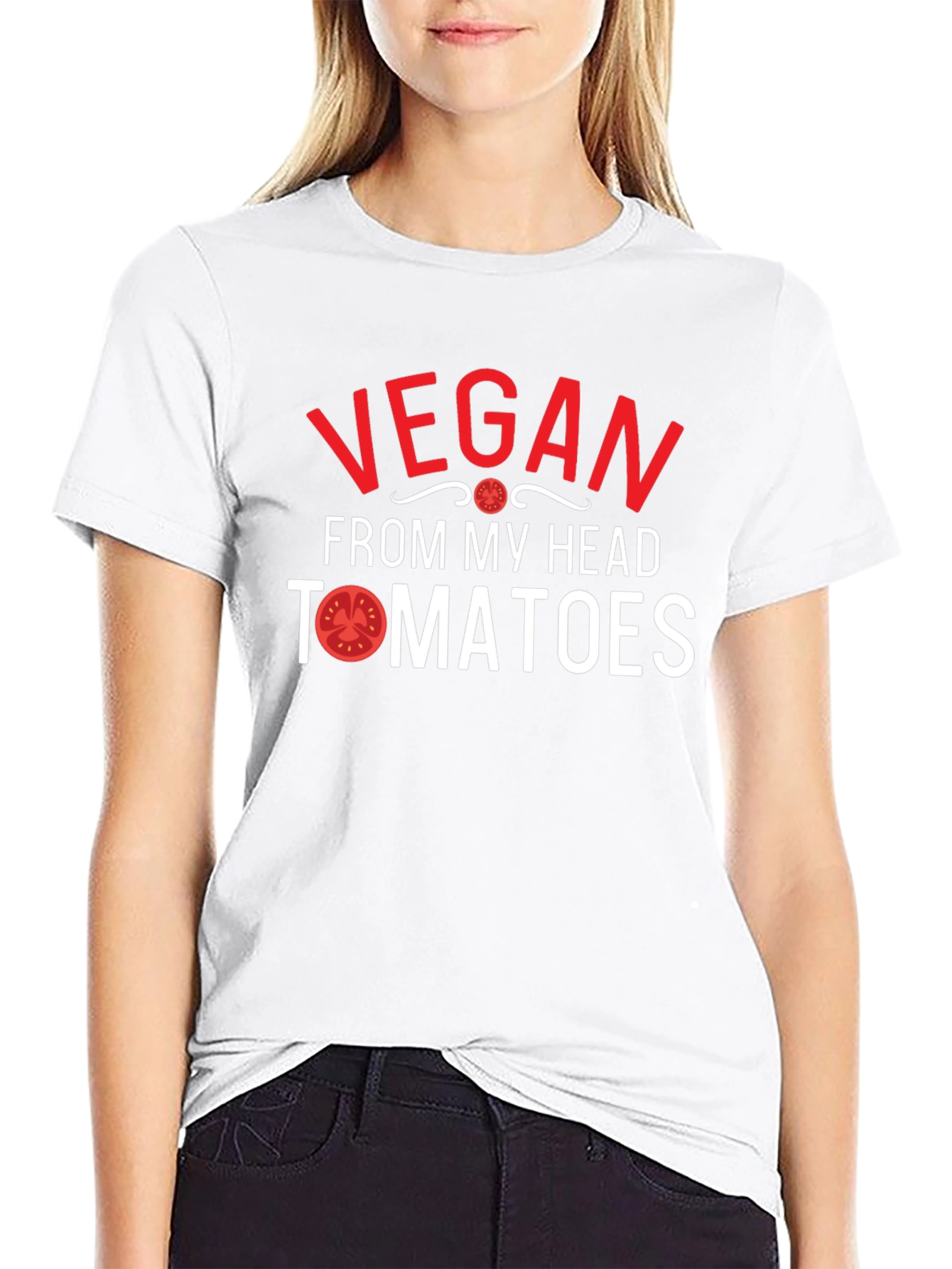 Vegan From My Head Tomatoes T-Shirt