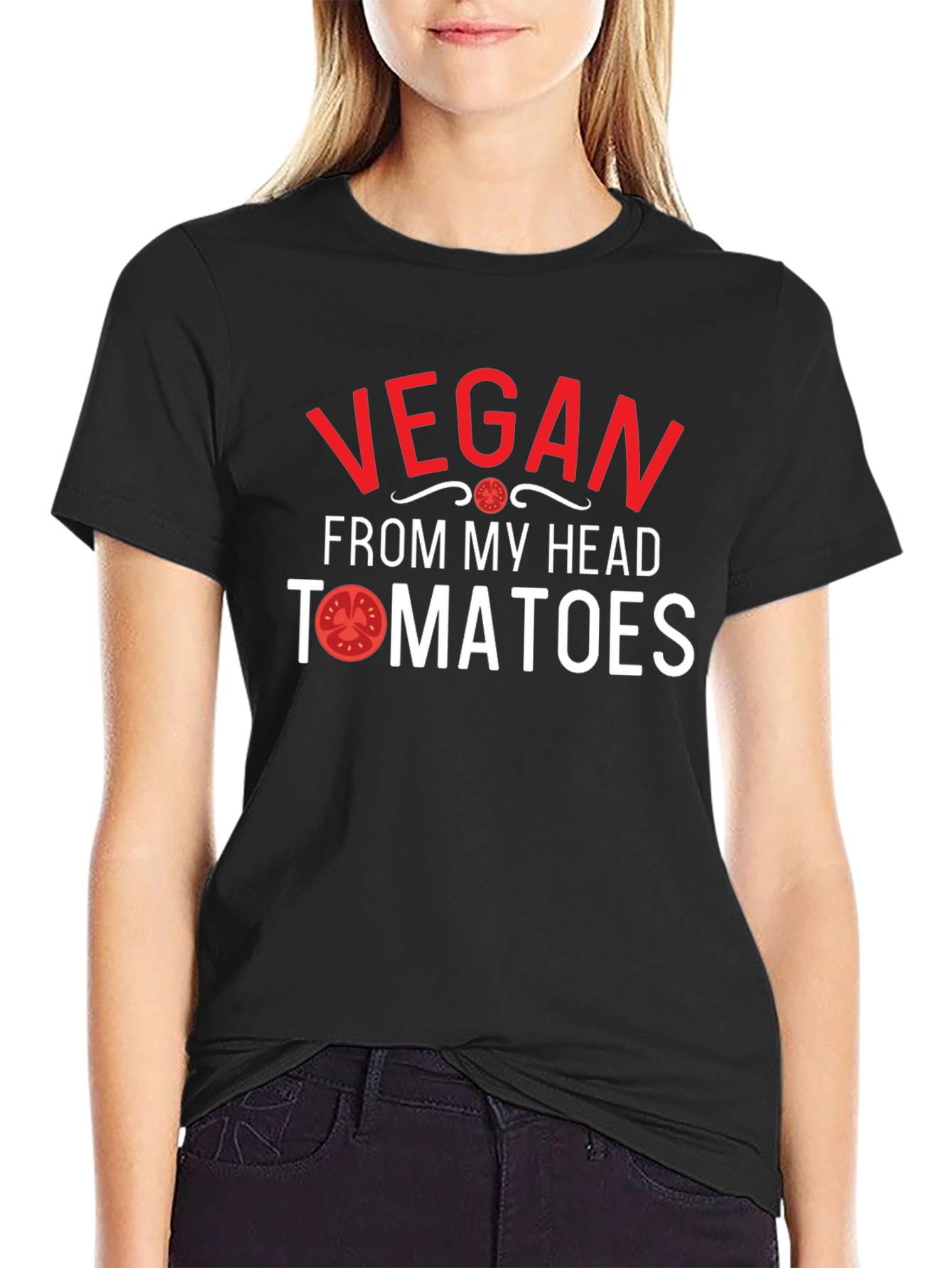 Vegan From My Head Tomatoes T-Shirt