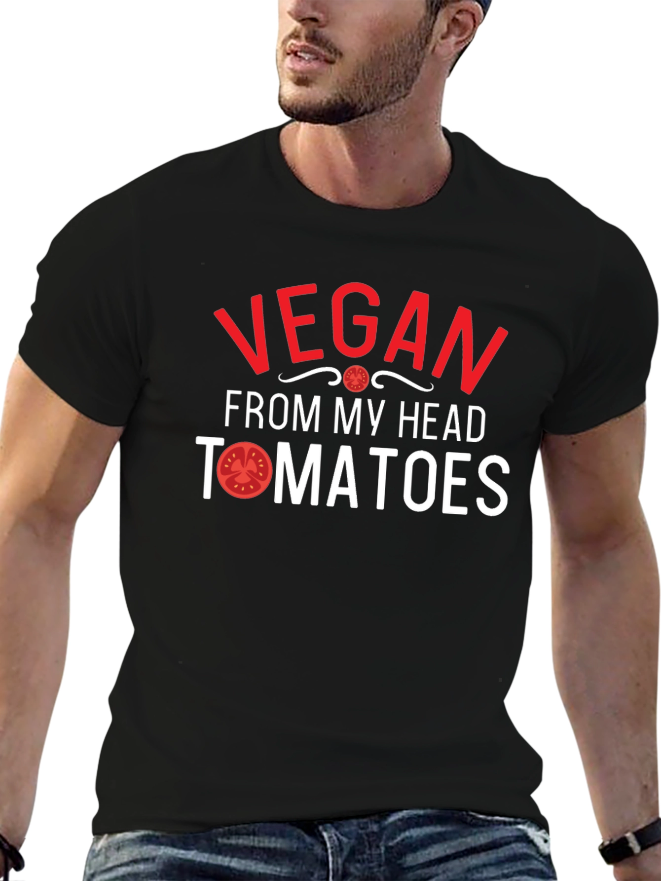 Vegan From My Head Tomatoes T-Shirt